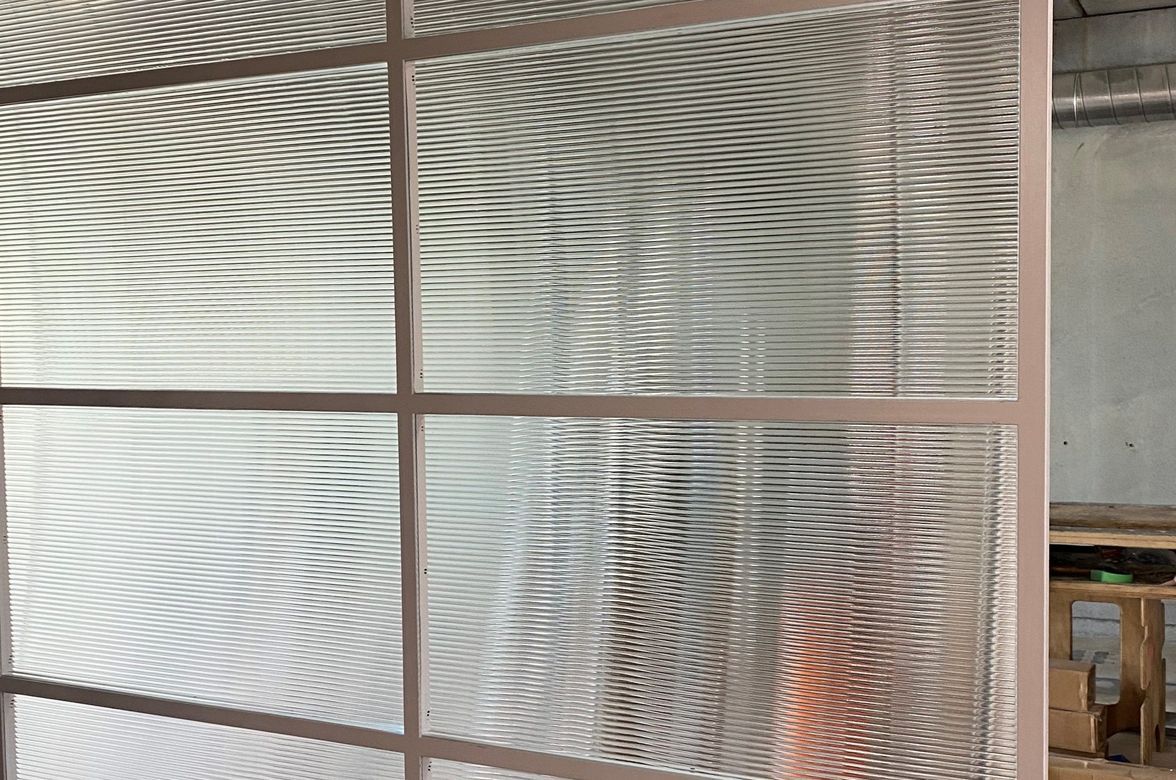 Narrow Readed Glass Steel Joinery