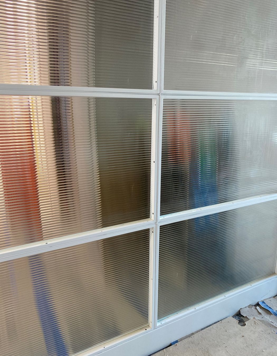 Narrow Readed Glass Steel Joinery