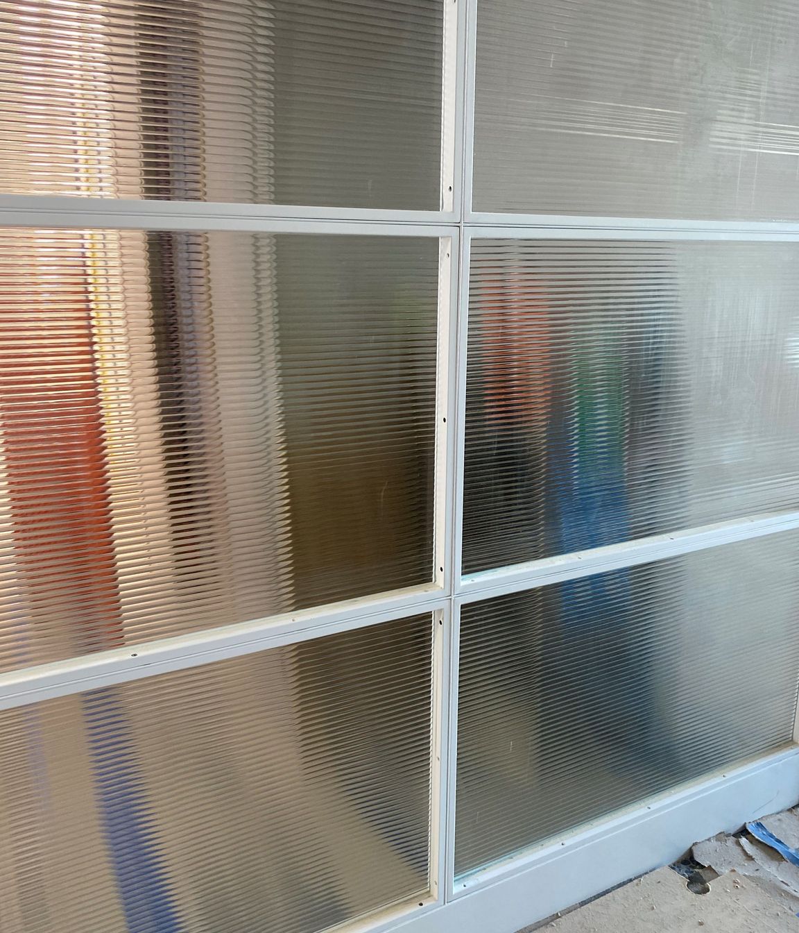 Narrow Readed Glass Steel Joinery