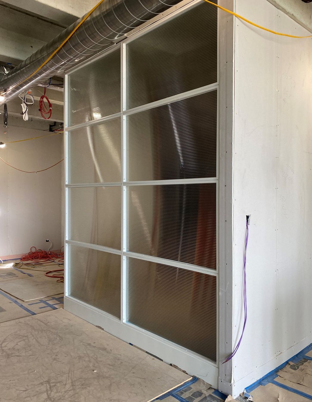Narrow Readed Glass Steel Joinery