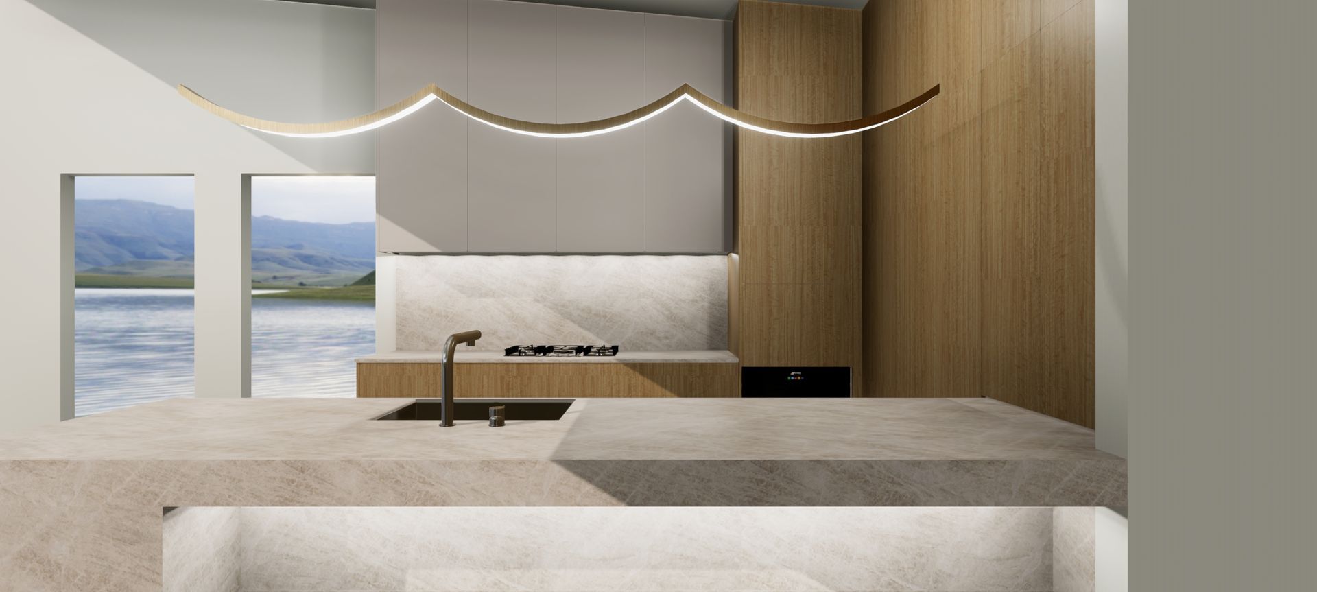 One Tree Point | New Build, Kitchen fitting banner