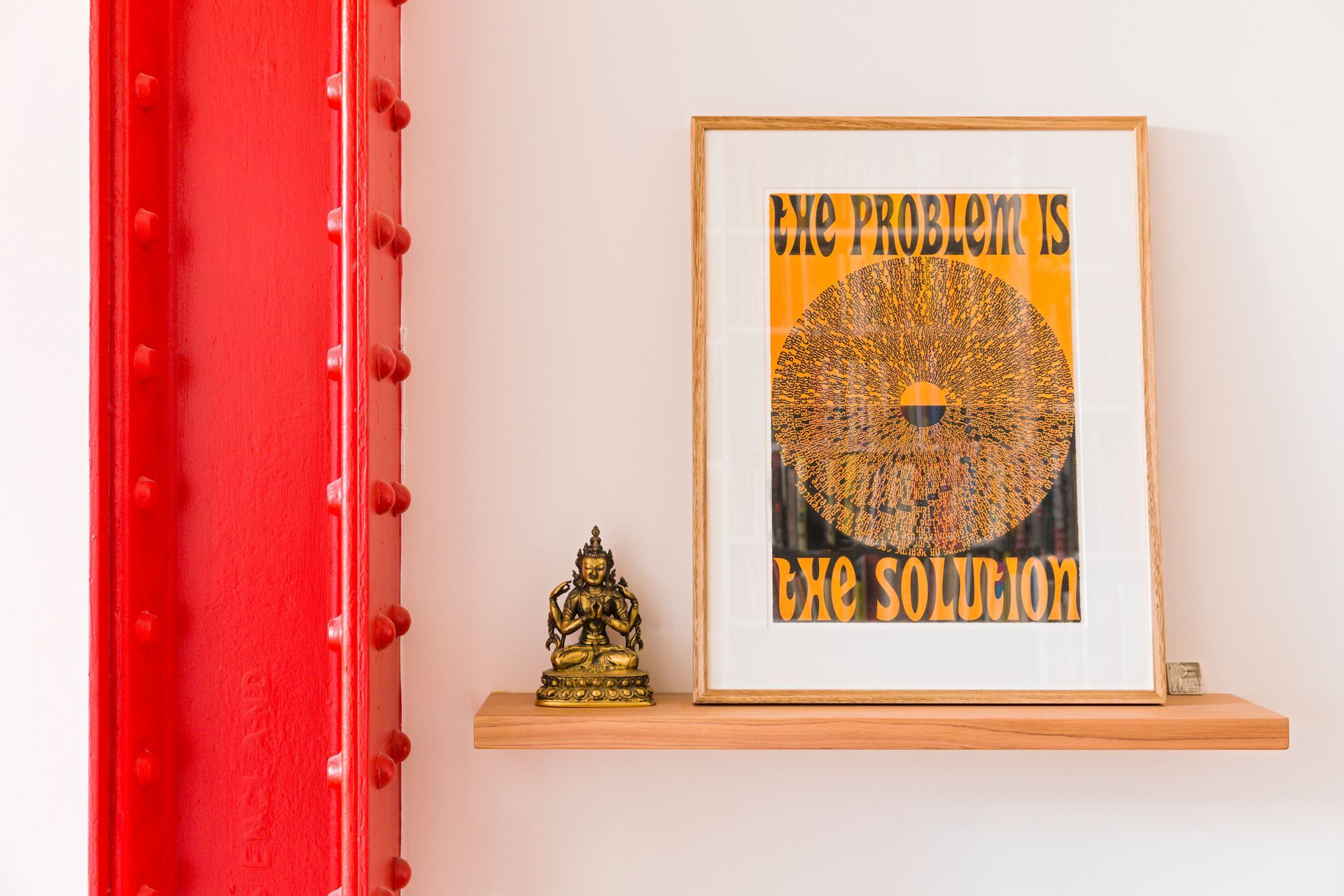 The apartment has some great industrial features