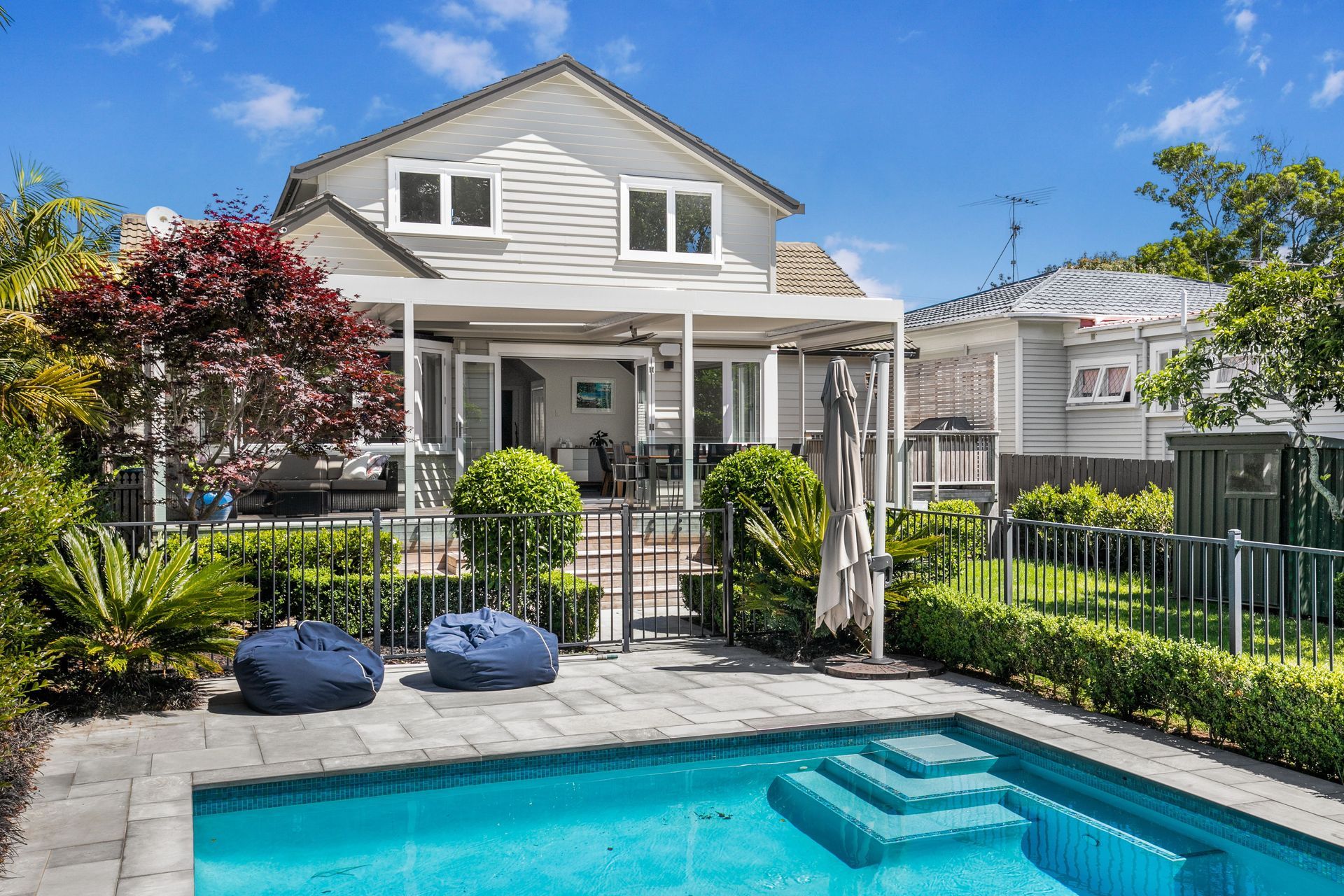 Backyard Bliss and a Luxurious Interior