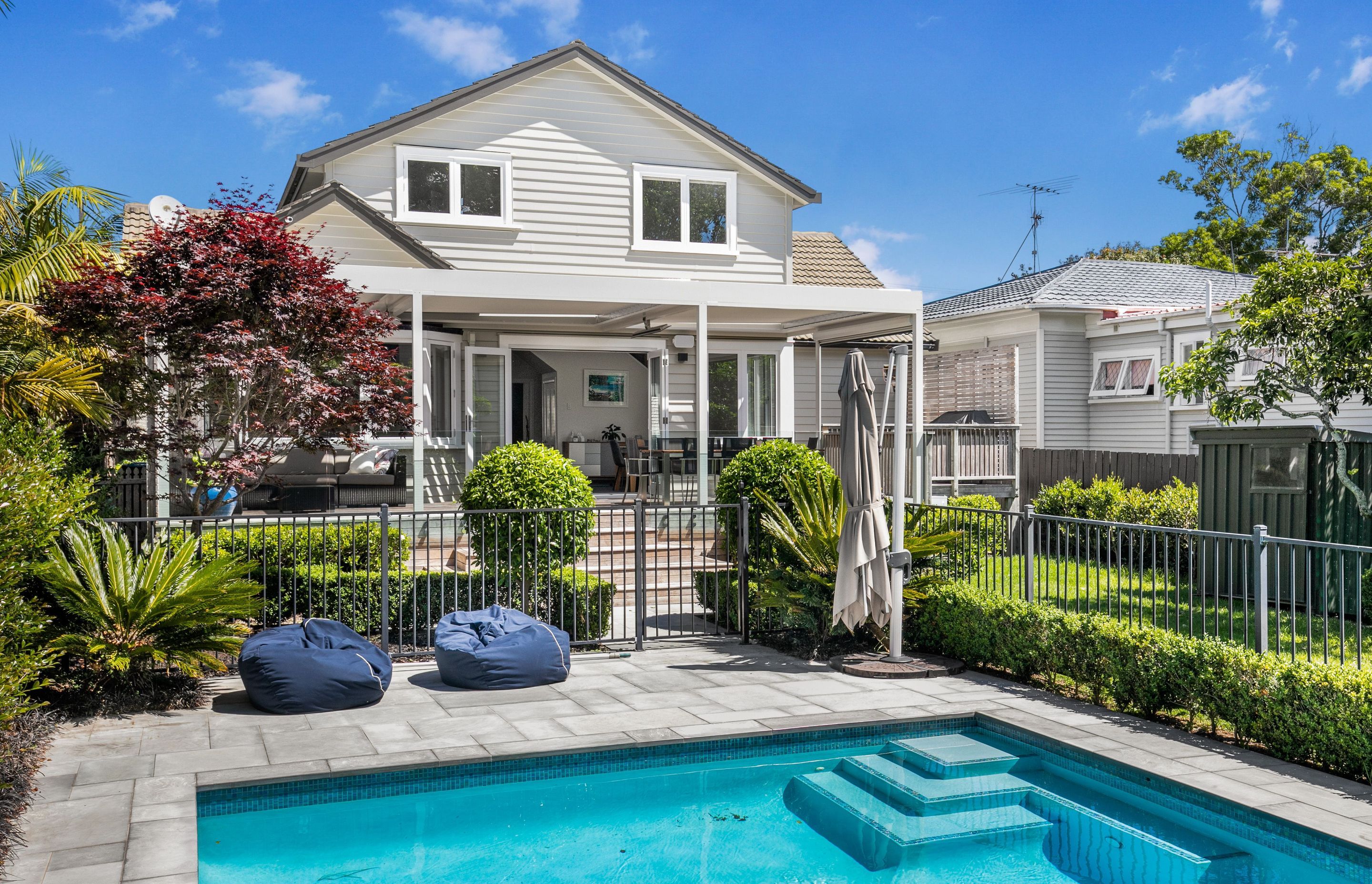 Backyard Bliss and a Luxurious Interior