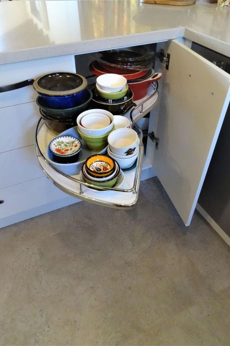 Pull out drawer kitchen storage joinery