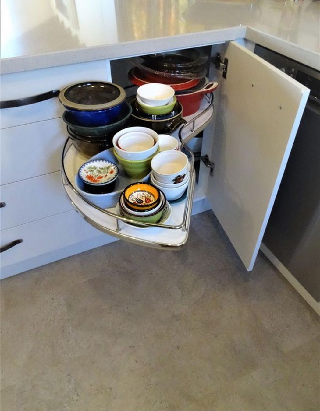 Pull out drawer kitchen storage joinery