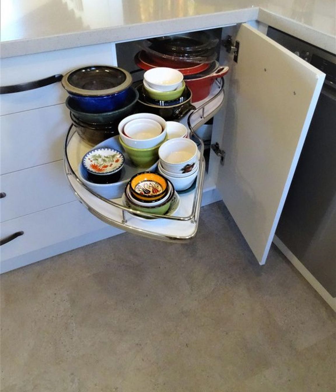 Pull out drawer kitchen storage joinery