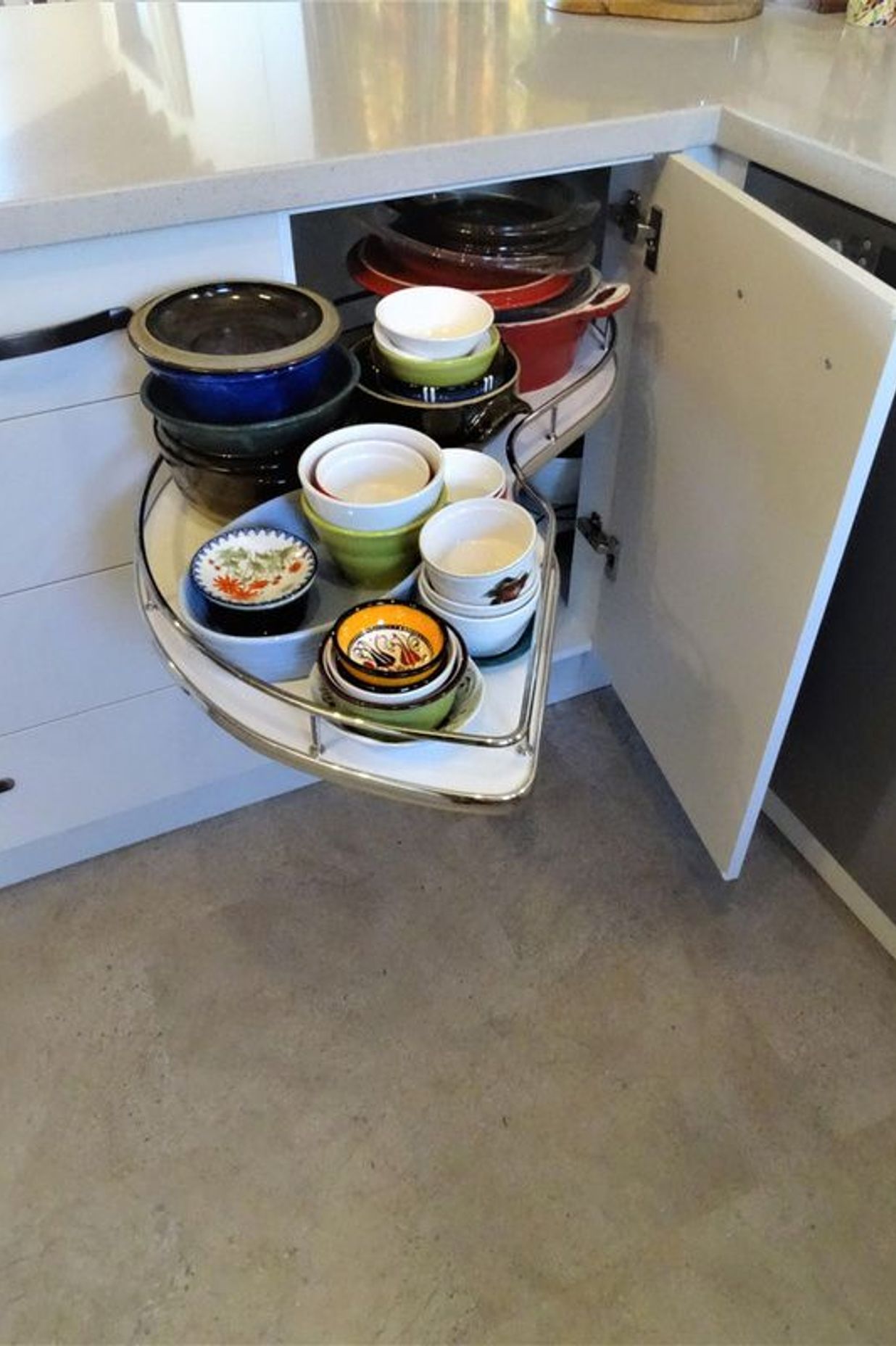 Pull out drawer kitchen storage joinery
