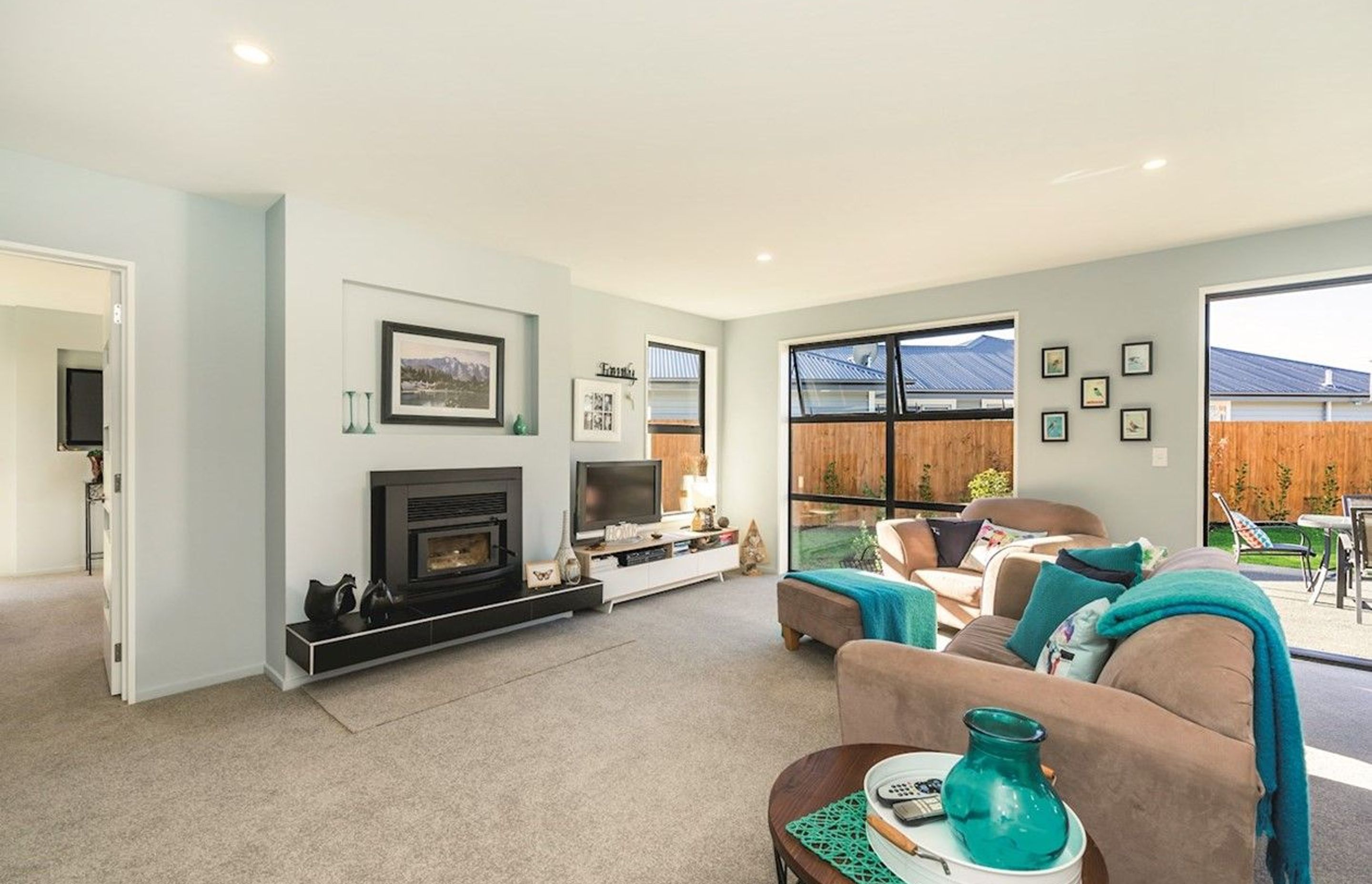 Supply and installation of logfire. Photo credit Homes by Parklane