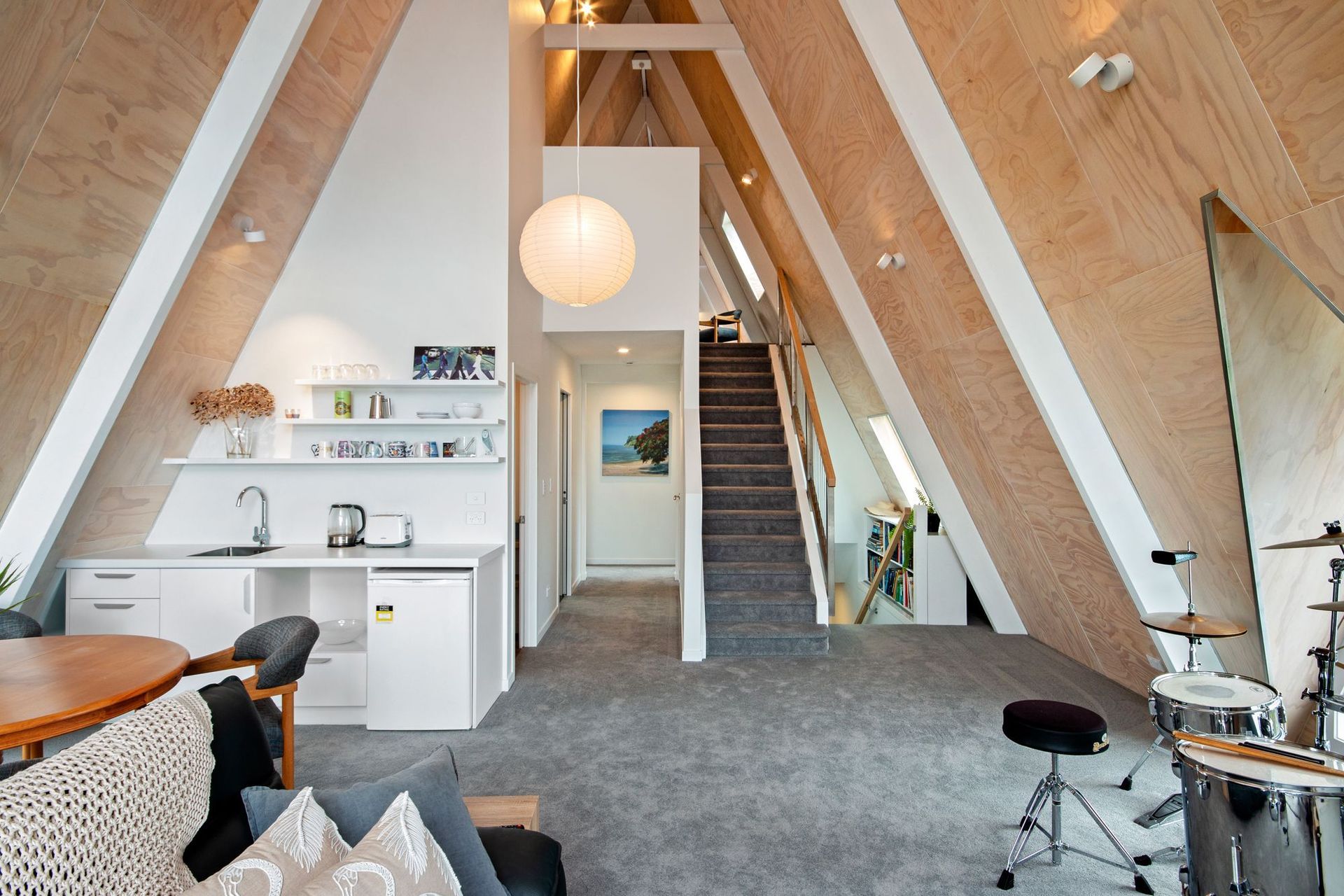 1970's A-Frame Bach Converted To Home In Port Waikato