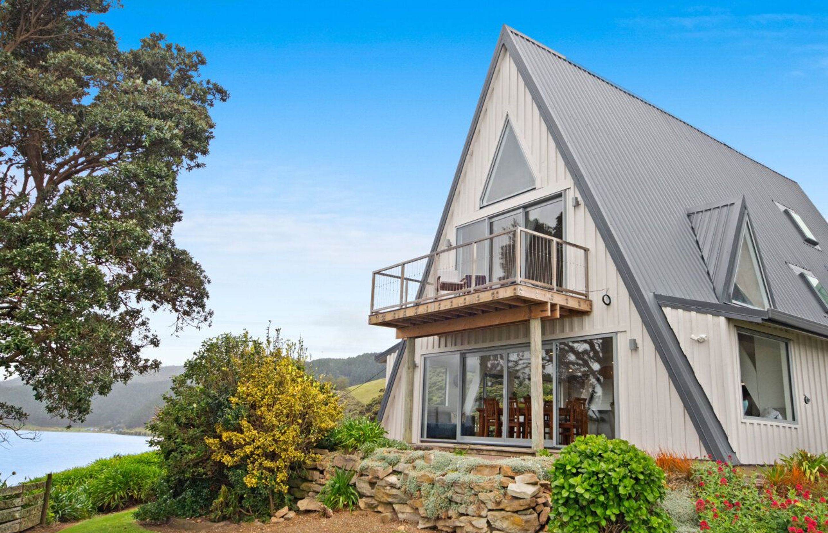 1970's A-Frame Bach Converted To Home In Port Waikato