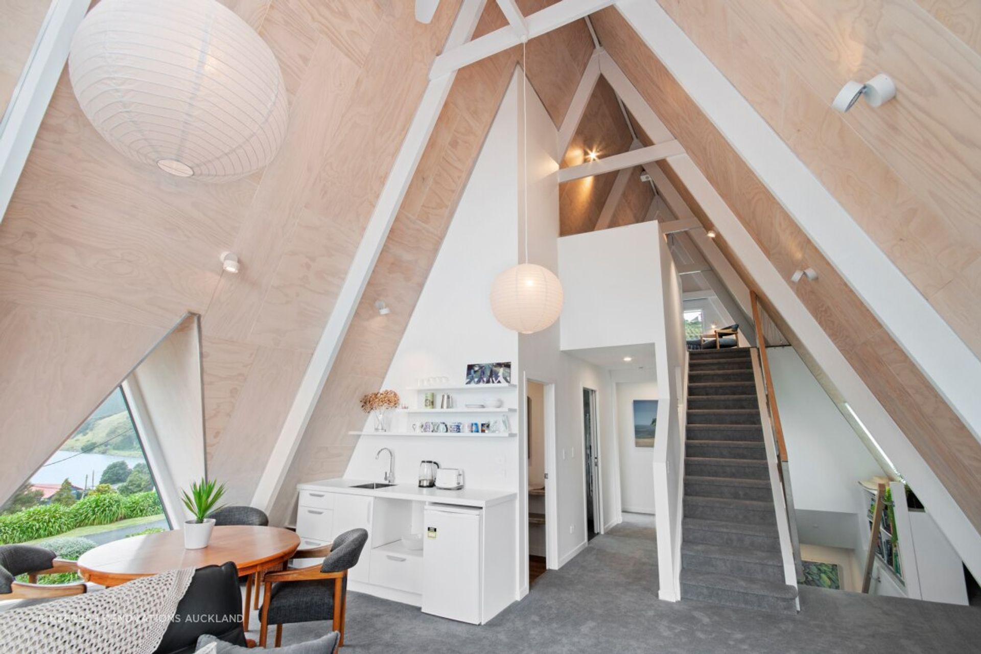 1970's A-Frame Bach Converted To Home In Port Waikato