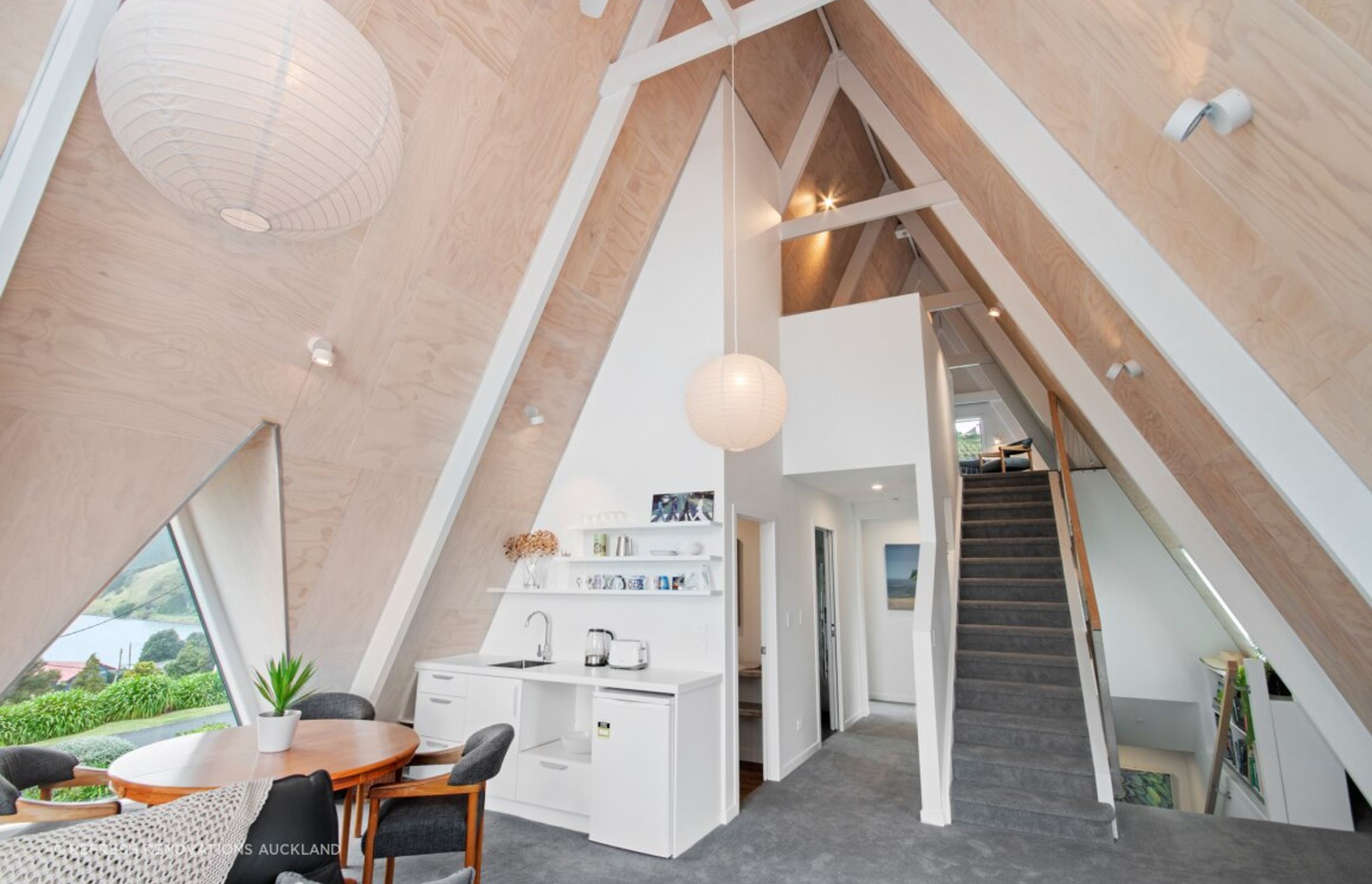 1970's A-Frame Bach Converted To Home In Port Waikato