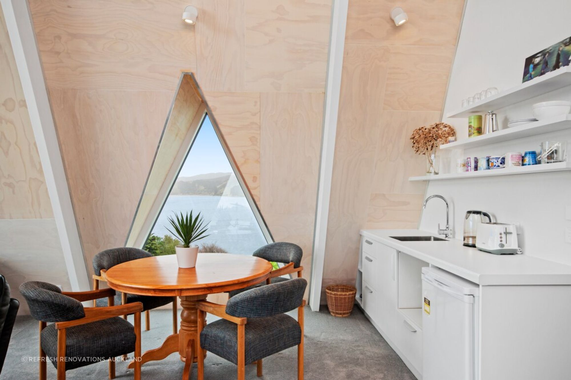 1970's A-Frame Bach Converted To Home In Port Waikato
