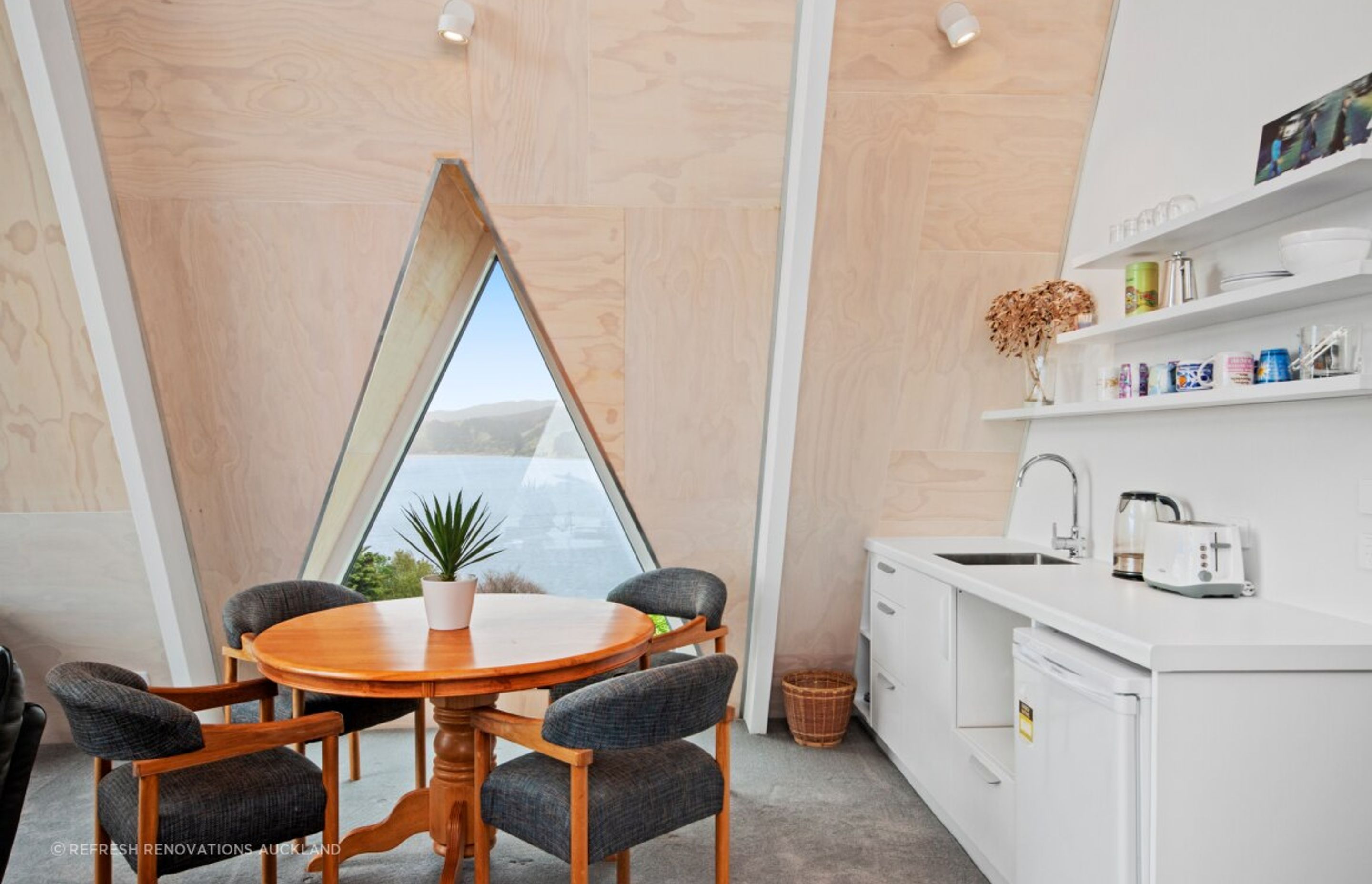 1970's A-Frame Bach Converted To Home In Port Waikato