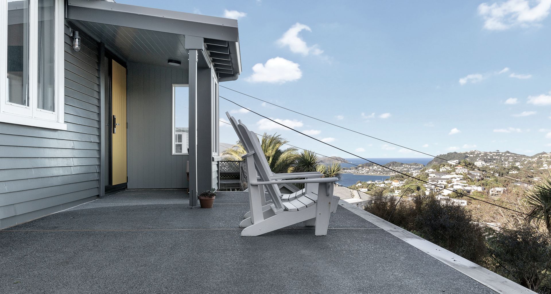 Cook Strait Views: An Outdoor Area and Extension in the Karaka Hills banner