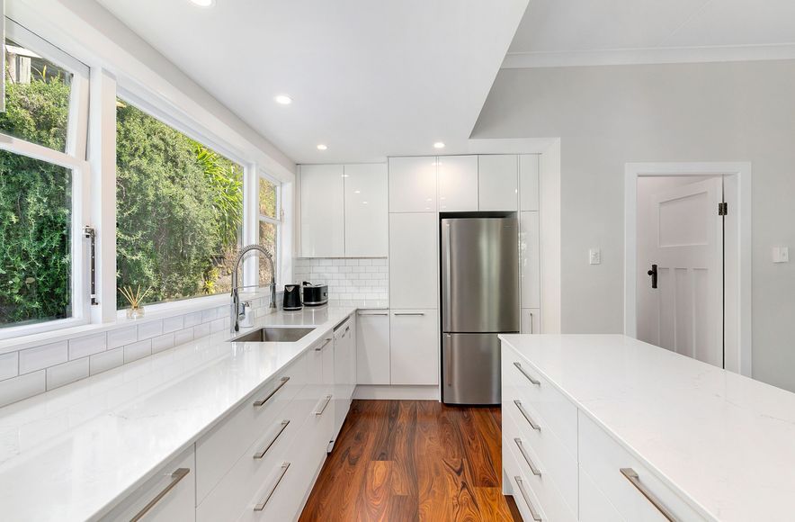 A Modern, Social Kitchen and Dining Room, in Brooklyn, Wellington