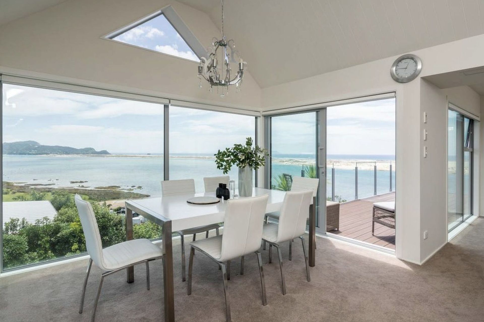 Doors changed to from hinged/ bifolding to sliding doors to increase effective use of the deck