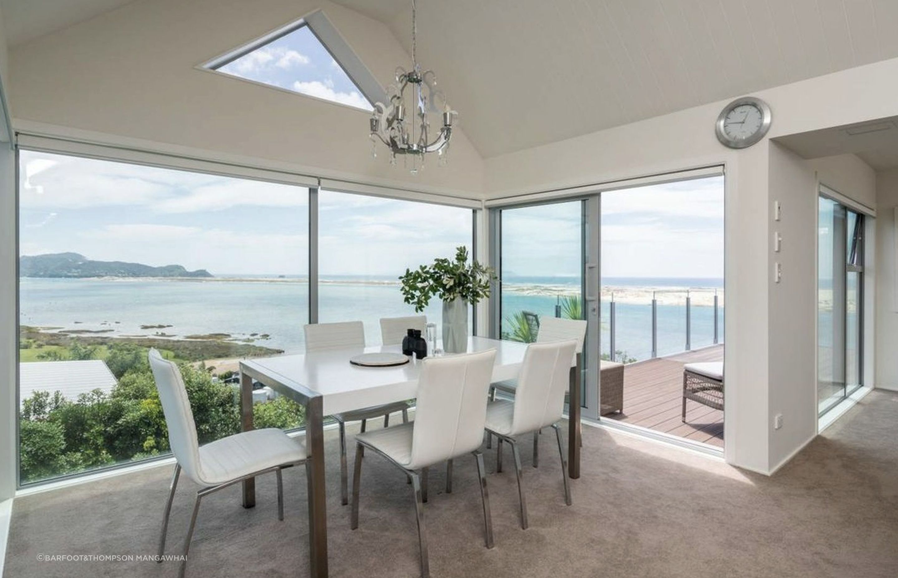 Doors changed to from hinged/ bifolding to sliding doors to increase effective use of the deck