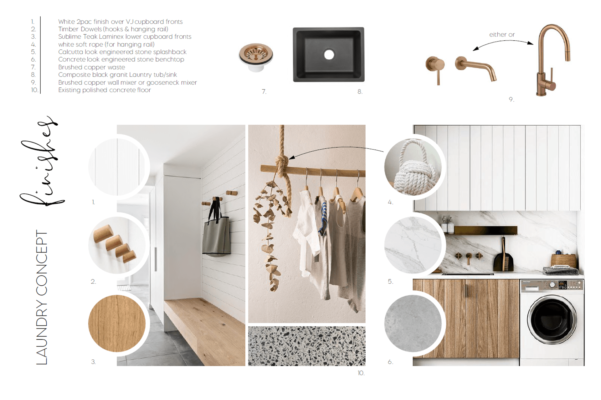 Laundry Concept with Fittings &amp; Finishes