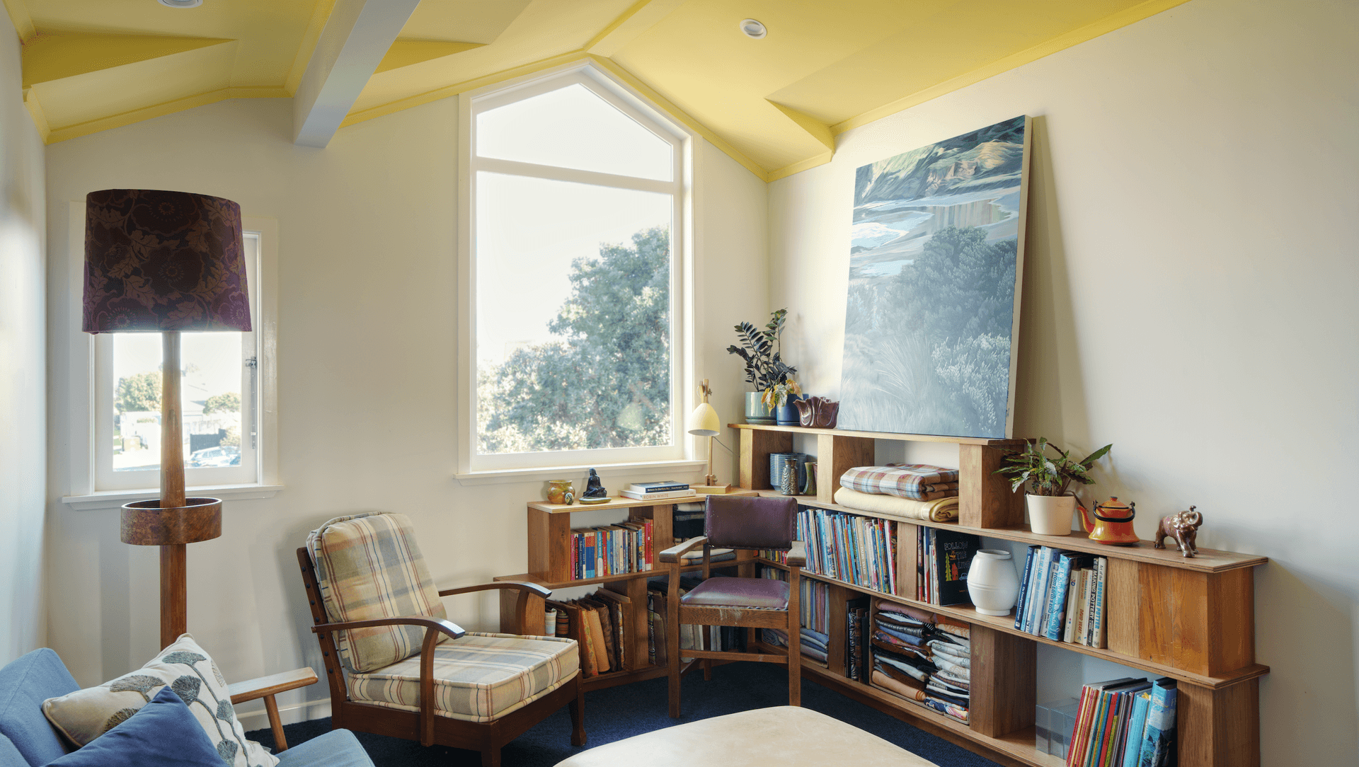 A relaxed and homely library space.