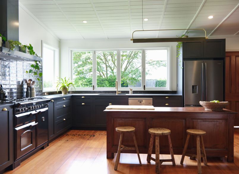 Smoke-show of a kitchen