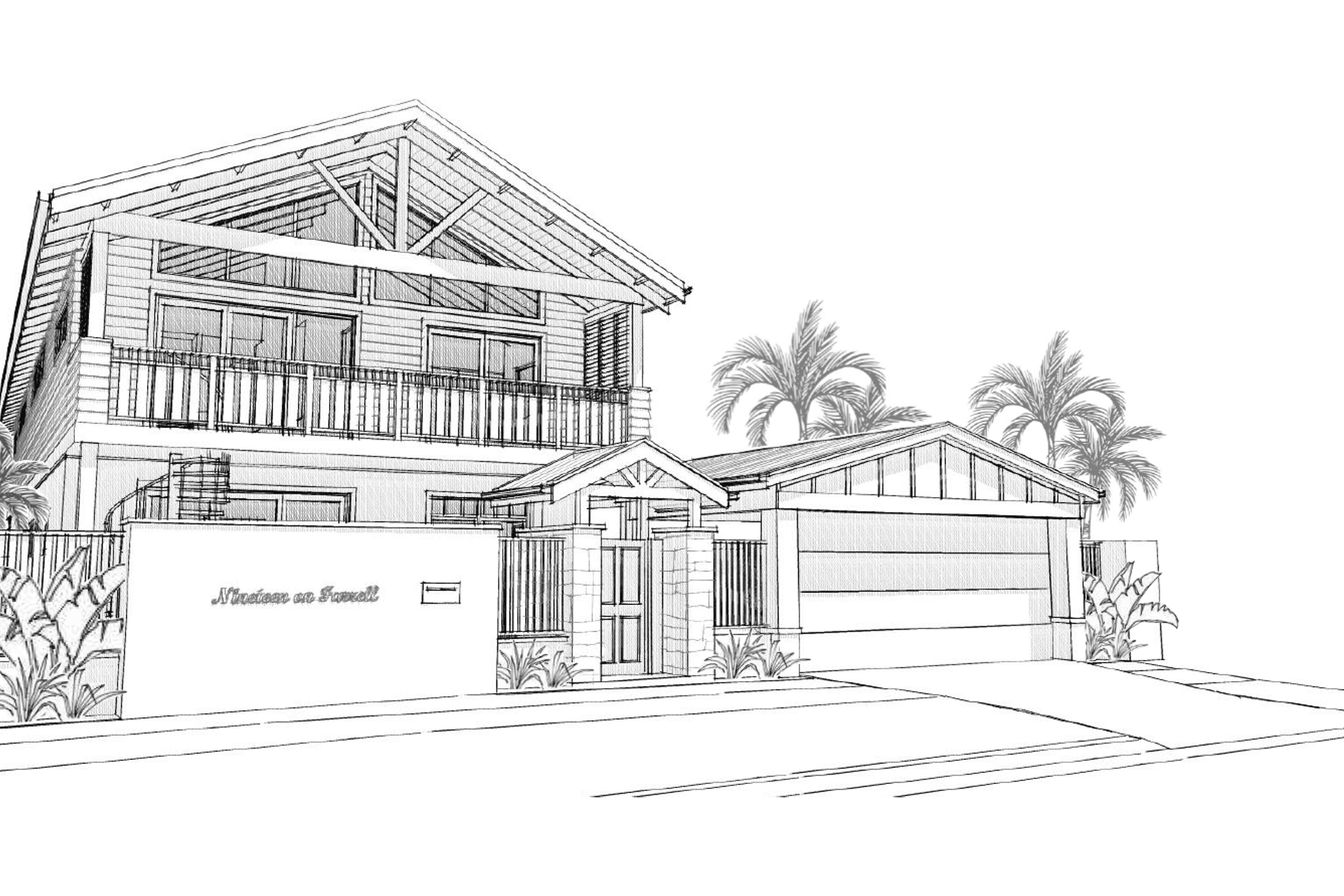 Street 3D Sketch Perspective