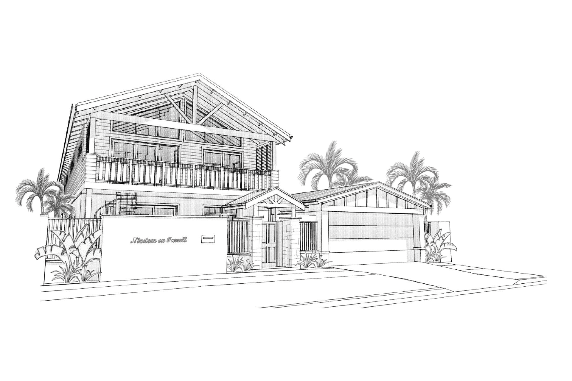 Street 3D Sketch Perspective