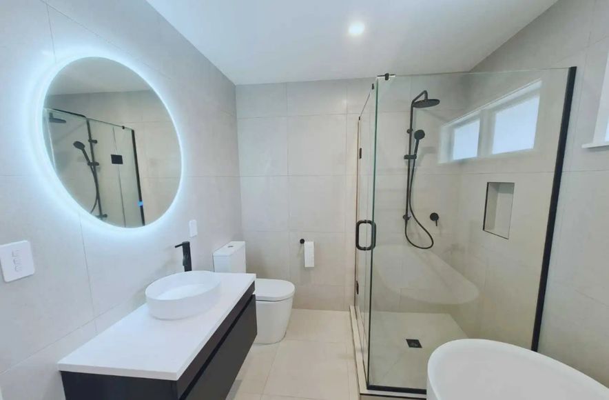 Modern Oasis – Meadowbank Main Bathroom Transformation