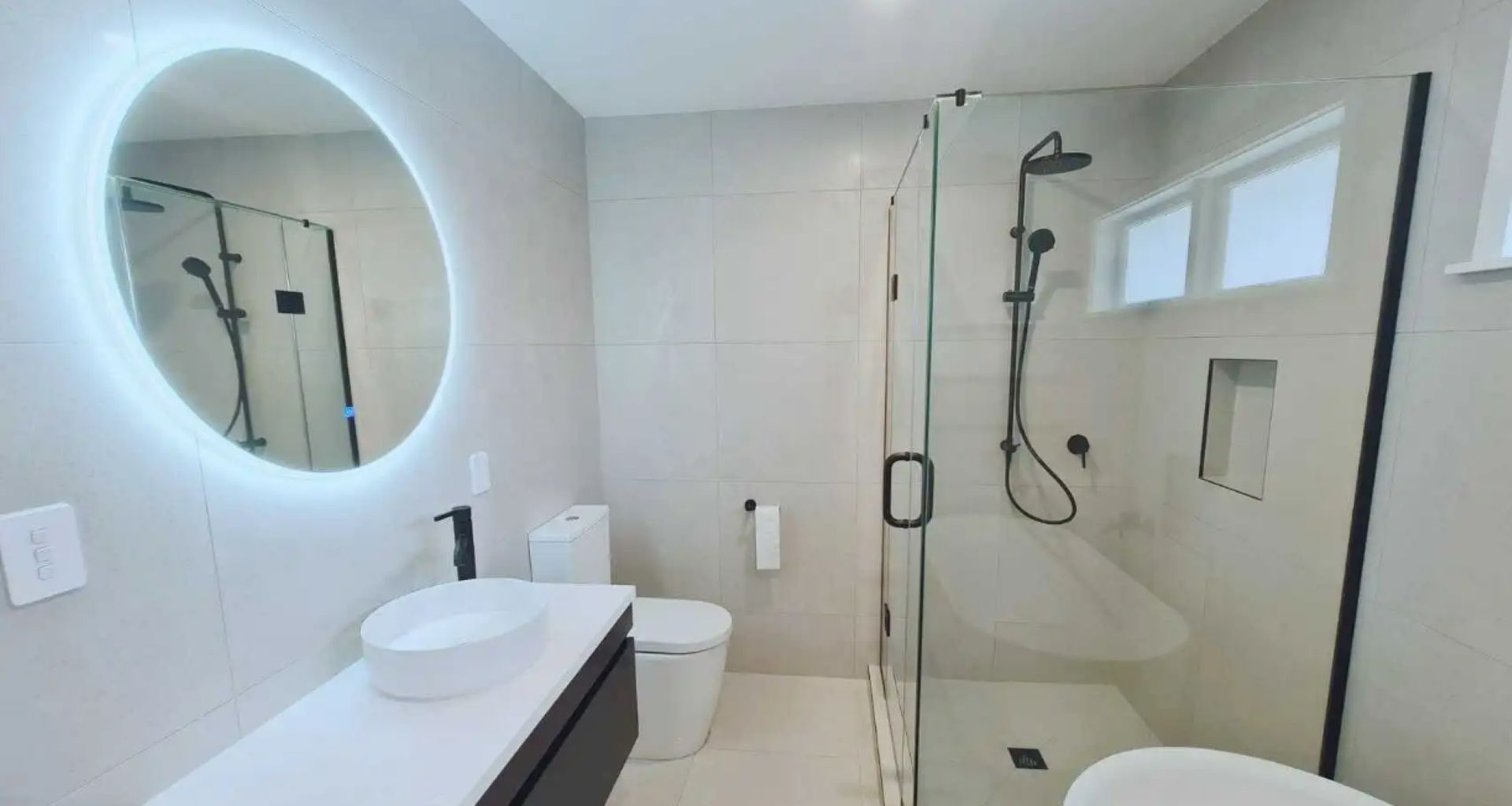 Modern Oasis – Meadowbank Main Bathroom Transformation banner