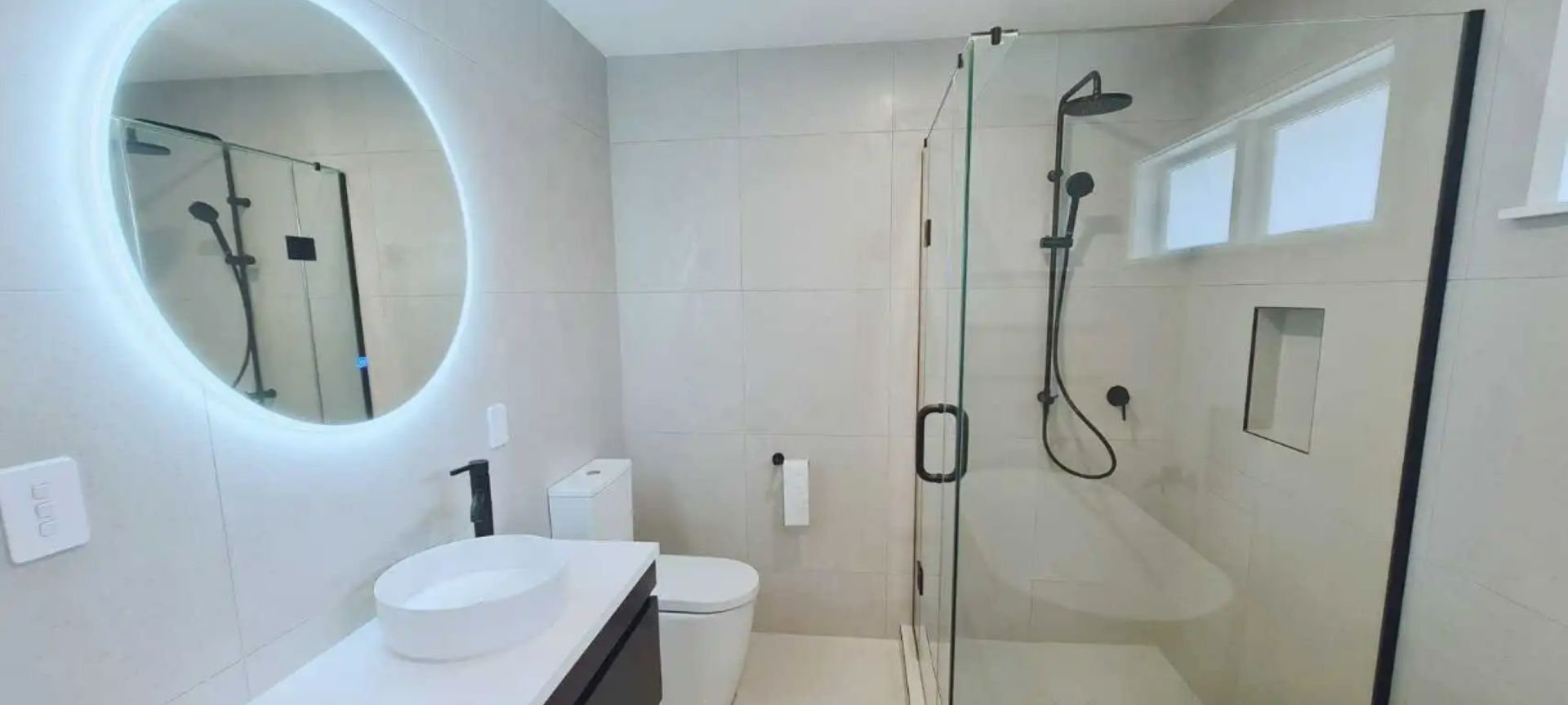 Modern Oasis – Meadowbank Main Bathroom Transformation banner