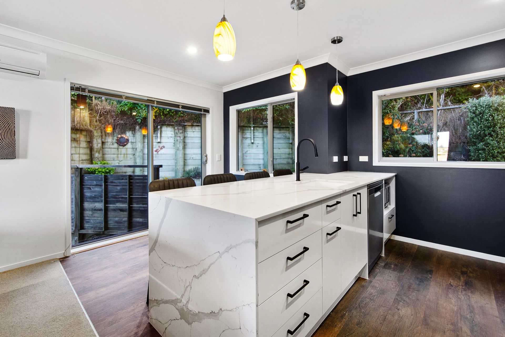 A tired Wellington kitchen gets an exciting new look with both stylish and practical elements achieved on a budget