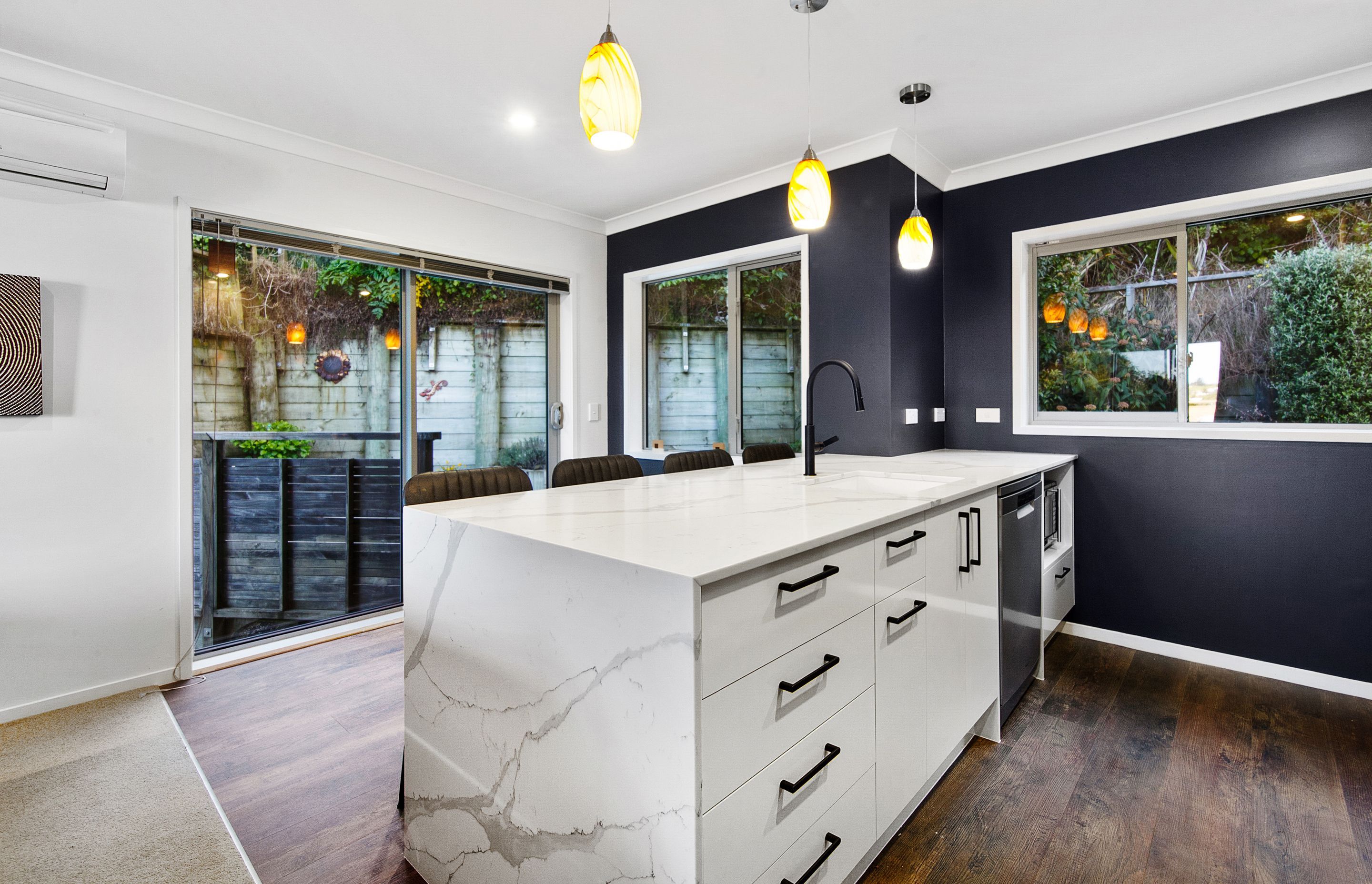 A tired Wellington kitchen gets an exciting new look with both stylish and practical elements achieved on a budget
