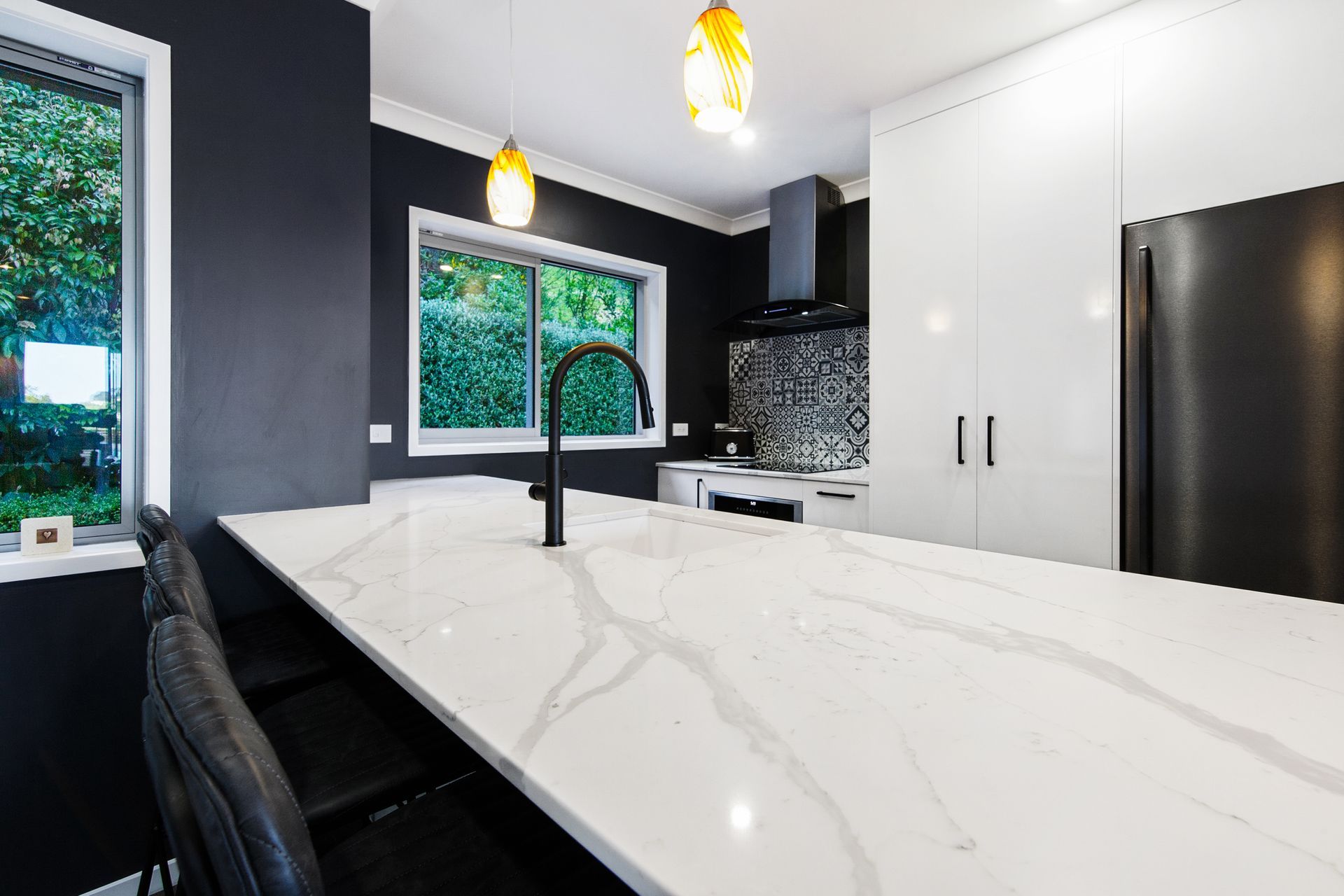 A tired Wellington kitchen gets an exciting new look with both stylish and practical elements achieved on a budget