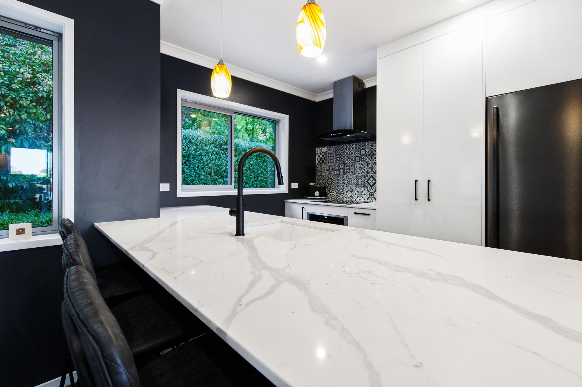 A tired Wellington kitchen gets an exciting new look with both stylish and practical elements achieved on a budget