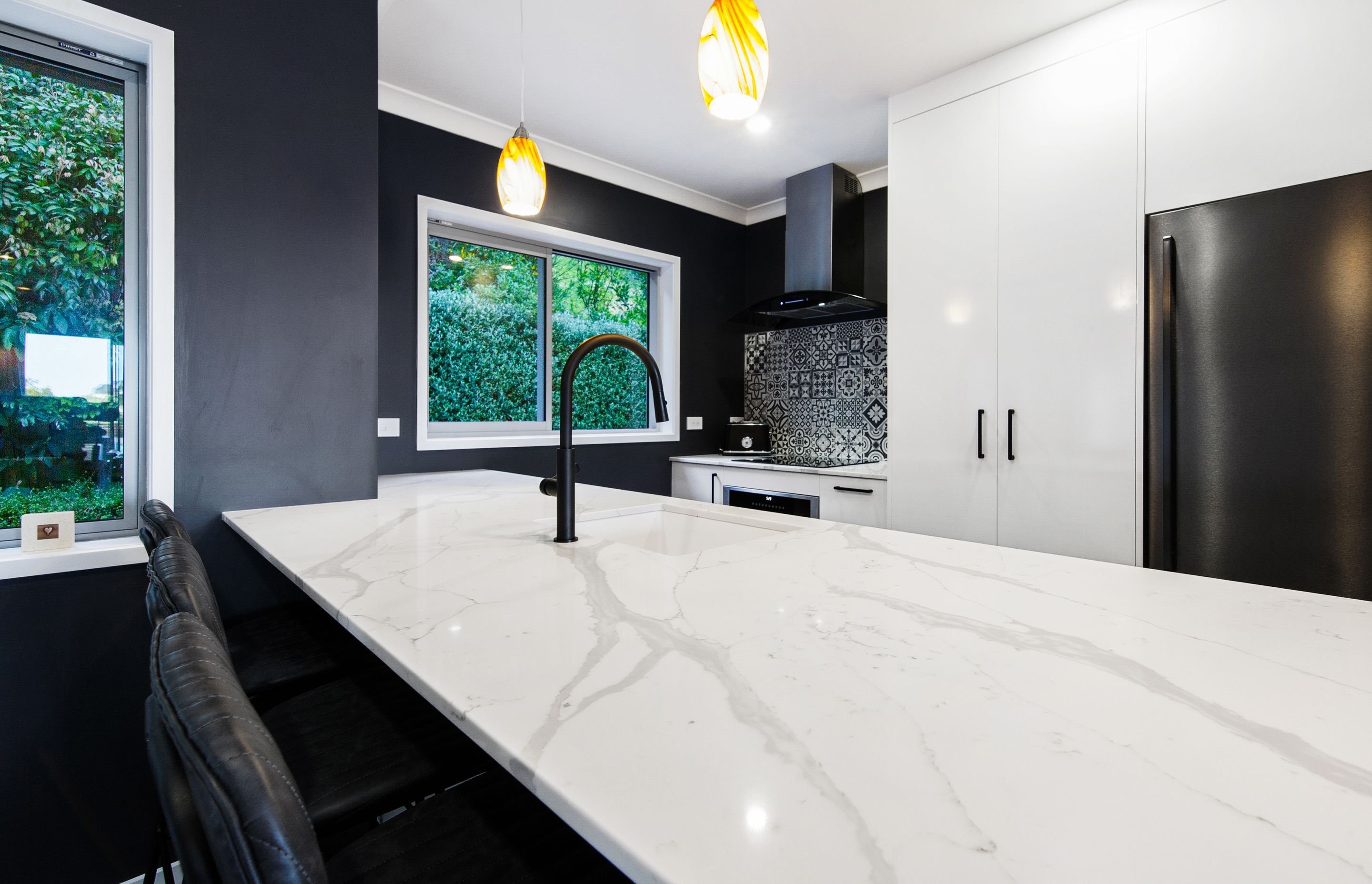 A tired Wellington kitchen gets an exciting new look with both stylish and practical elements achieved on a budget