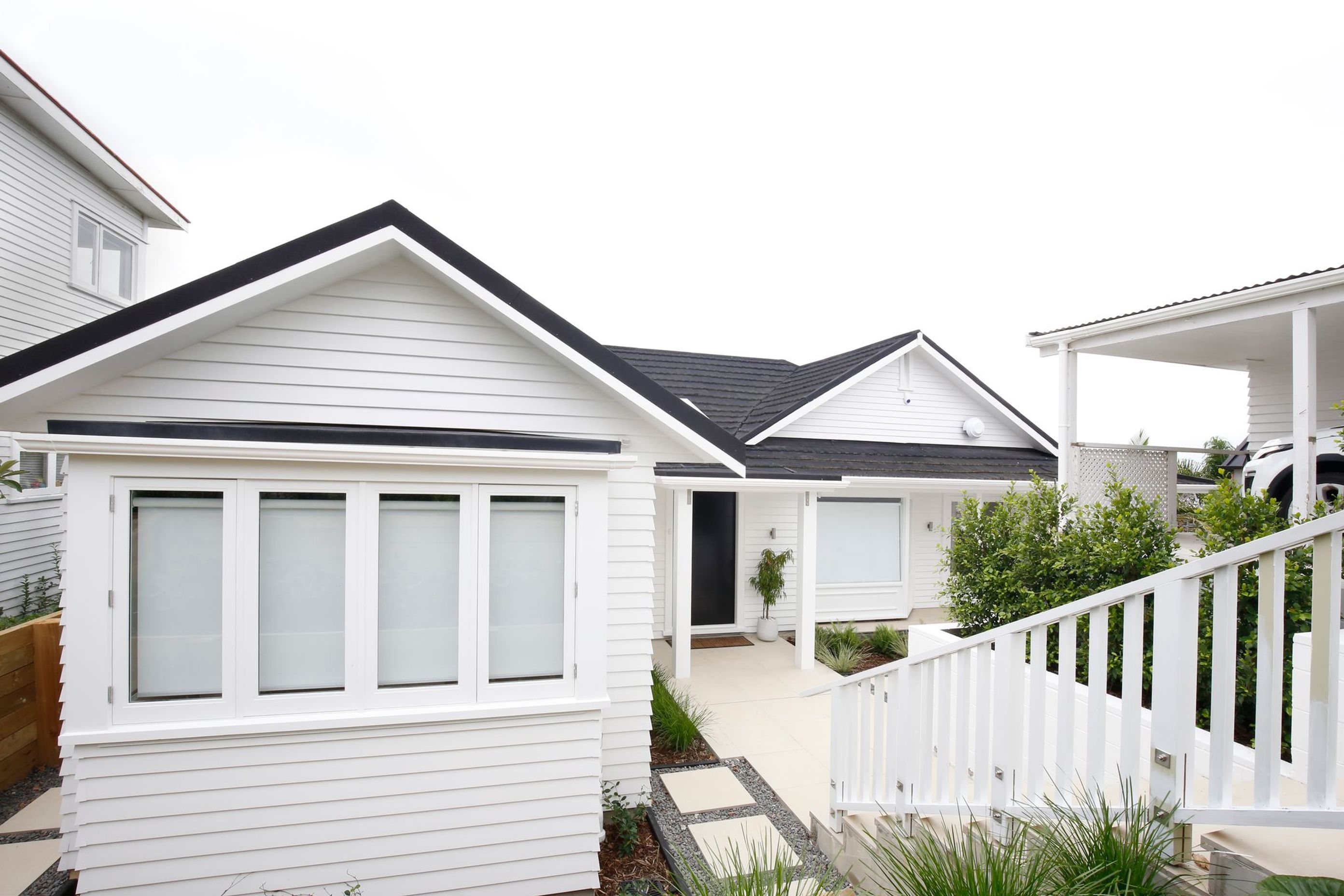 Front of the house with entrance way
