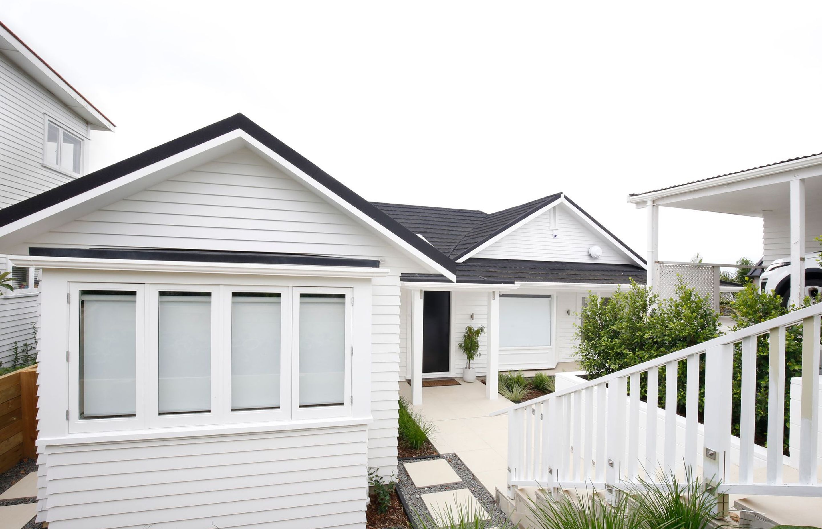 Front of the house with entrance way