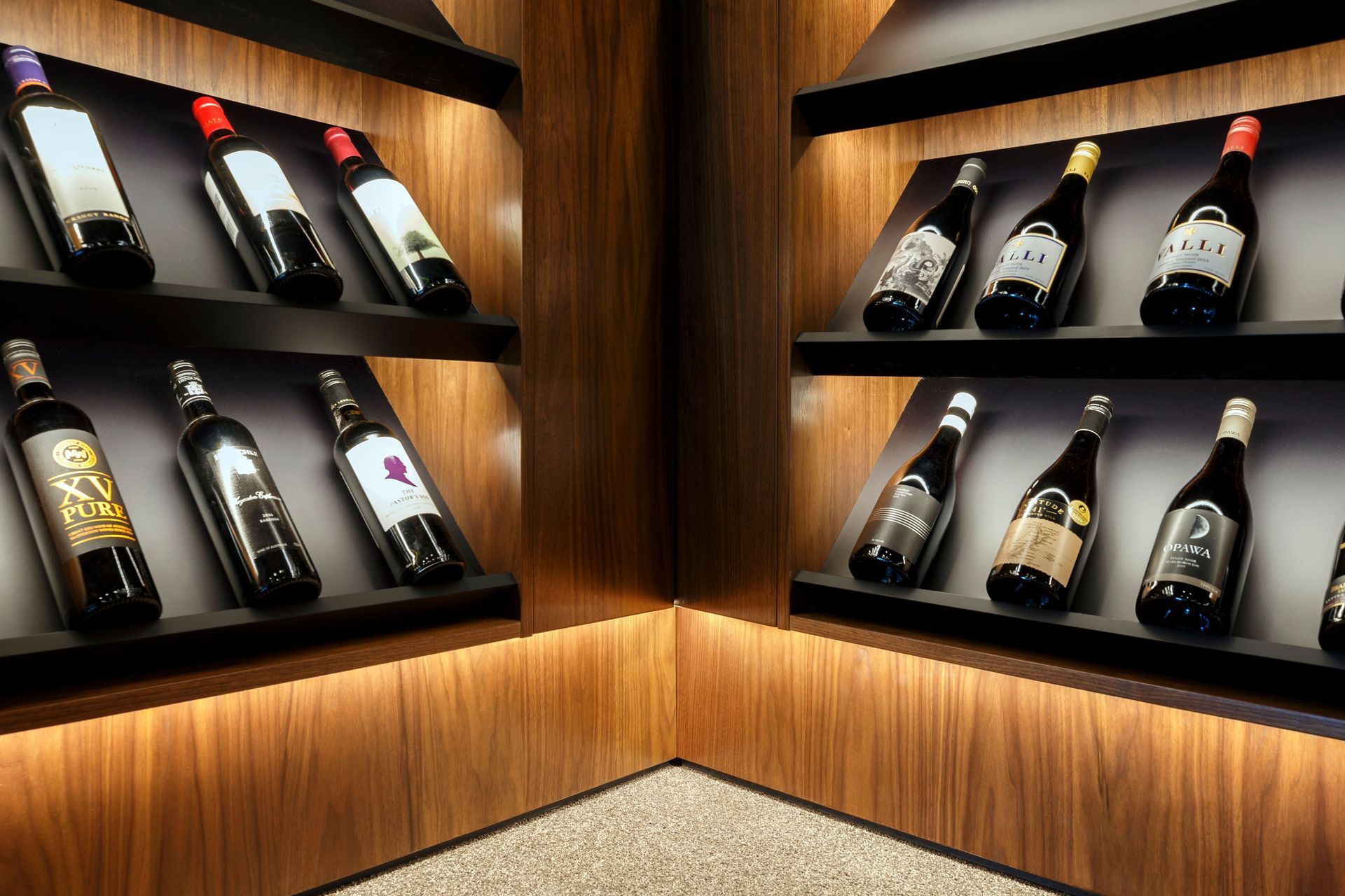 Prime Veneer, Toitū American Walnut Veneer. Design by Craig Hooper Design. Joinery by Cooper Webley.