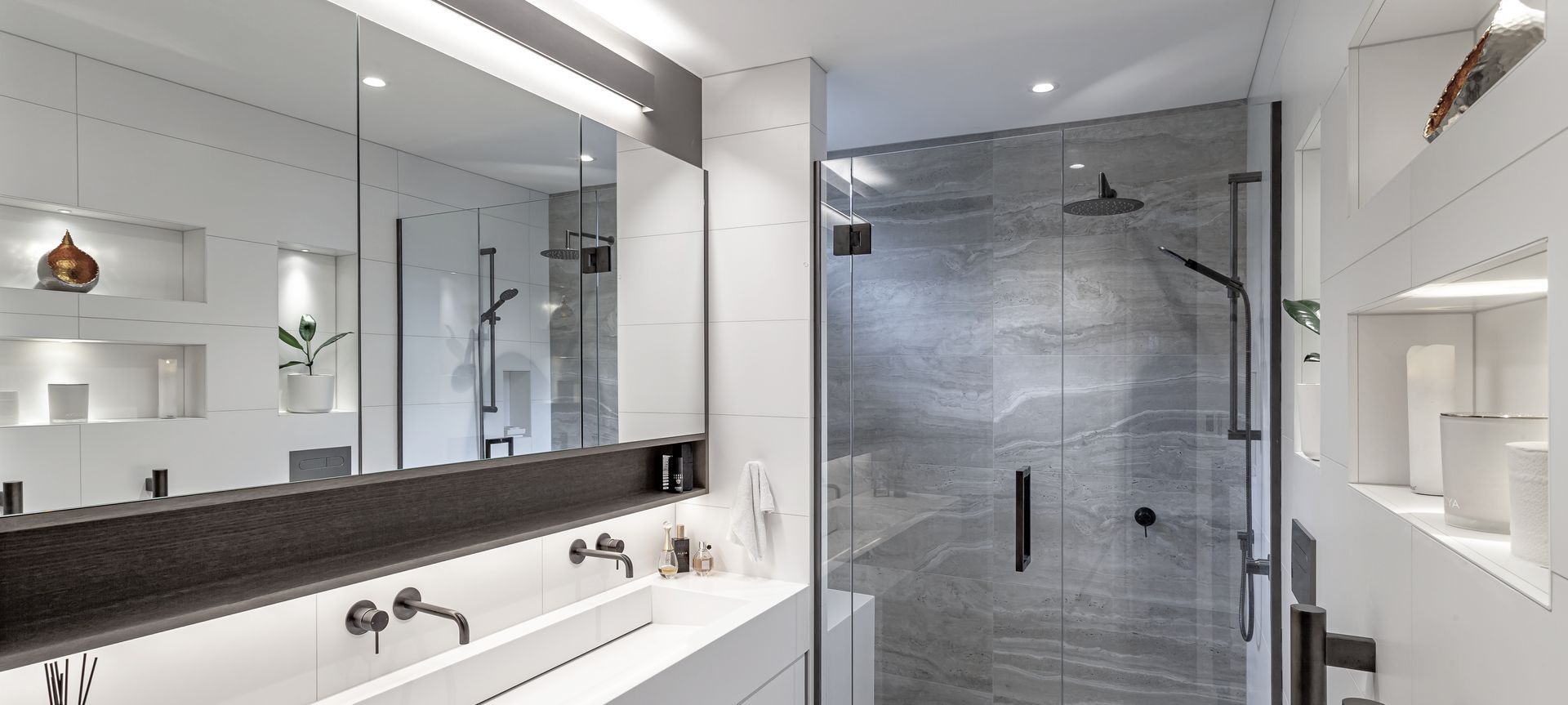 St Mary's Bay Master Bathroom banner