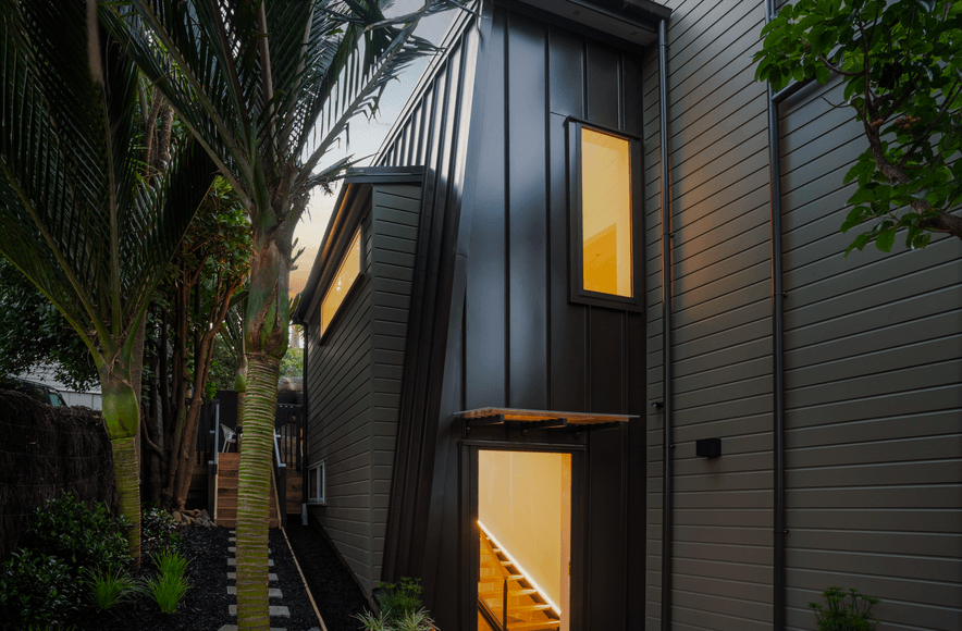 Ponsonby Urban Oasis - Angle / Standing Seam Wall Cladding - Colorsteel