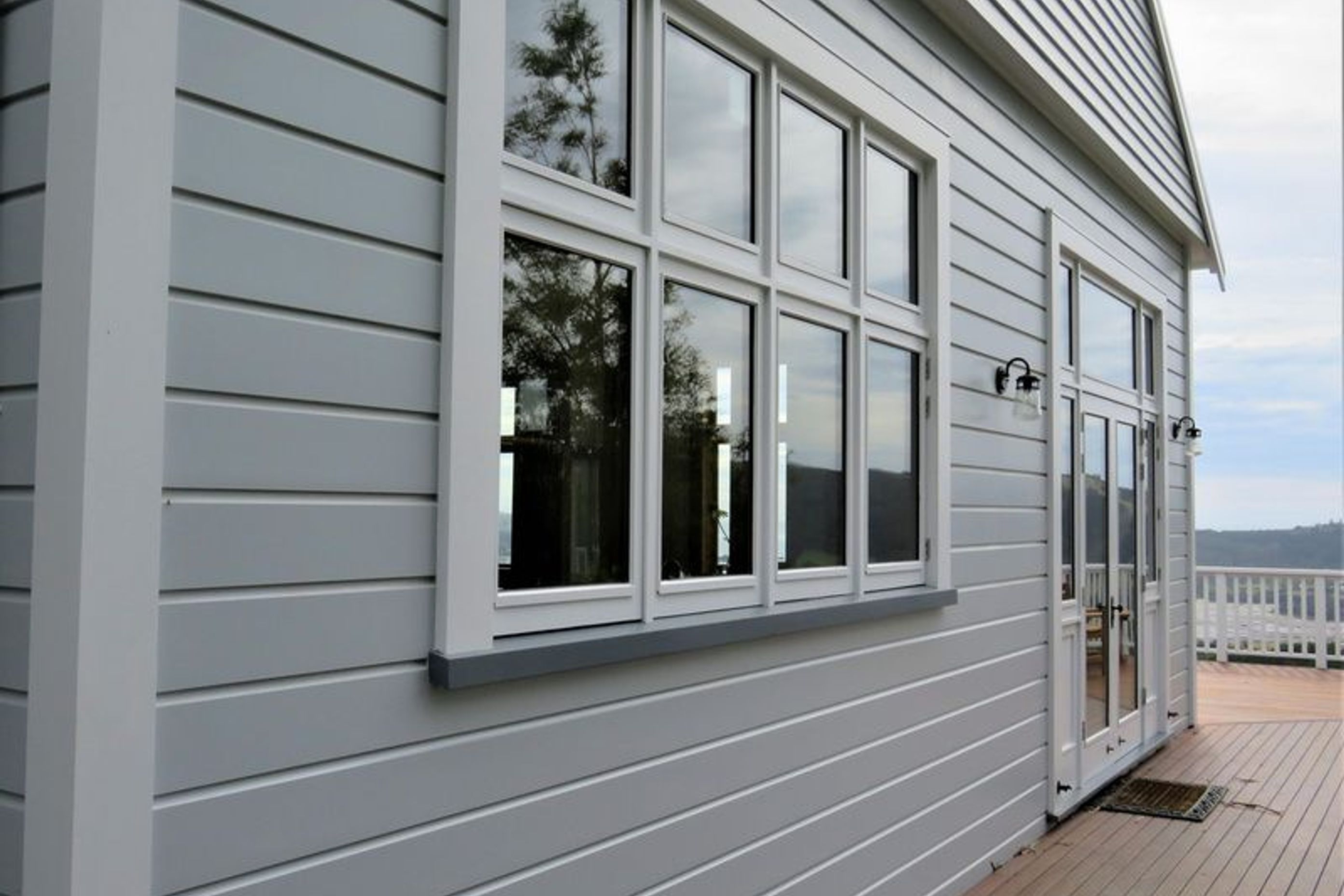 Wooden window frames by Ron Kirk Joinery in Dunedin