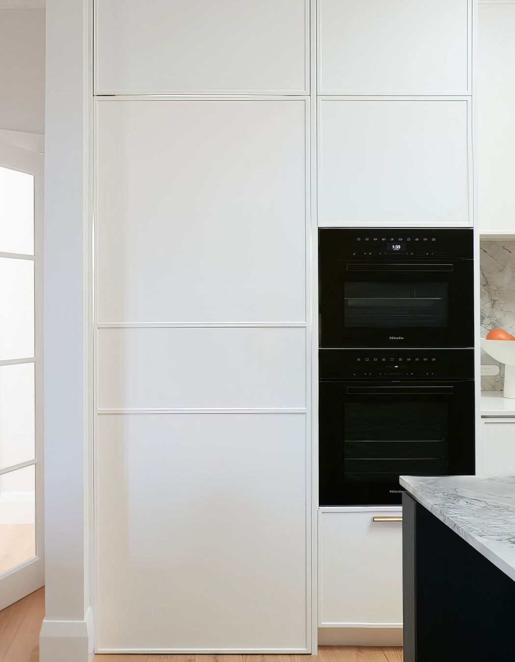 Hidden Door with Pivot Hinge to Butlers Pantry