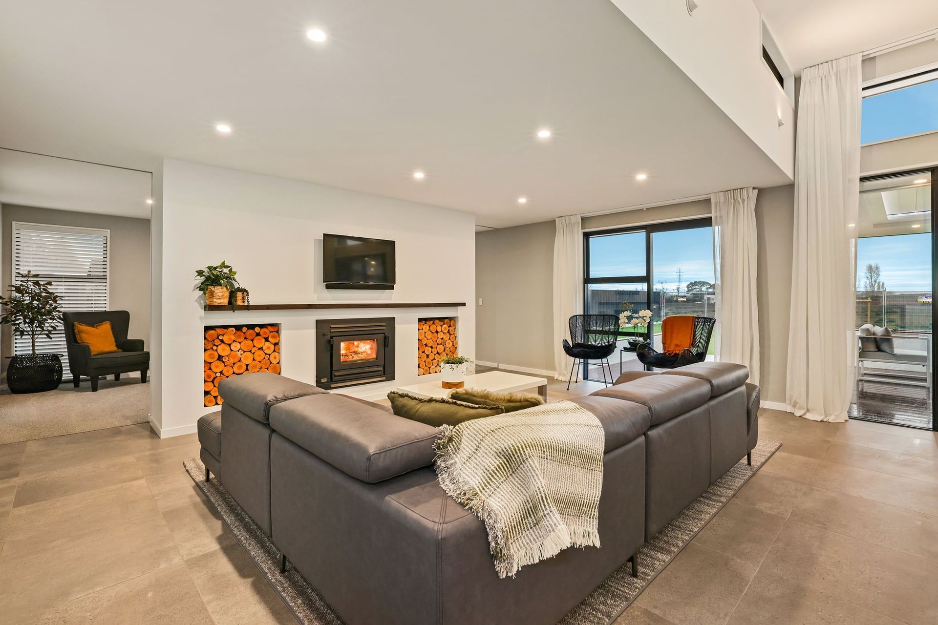 Supply and Install logfire   Photo Credit Homes by Parklane