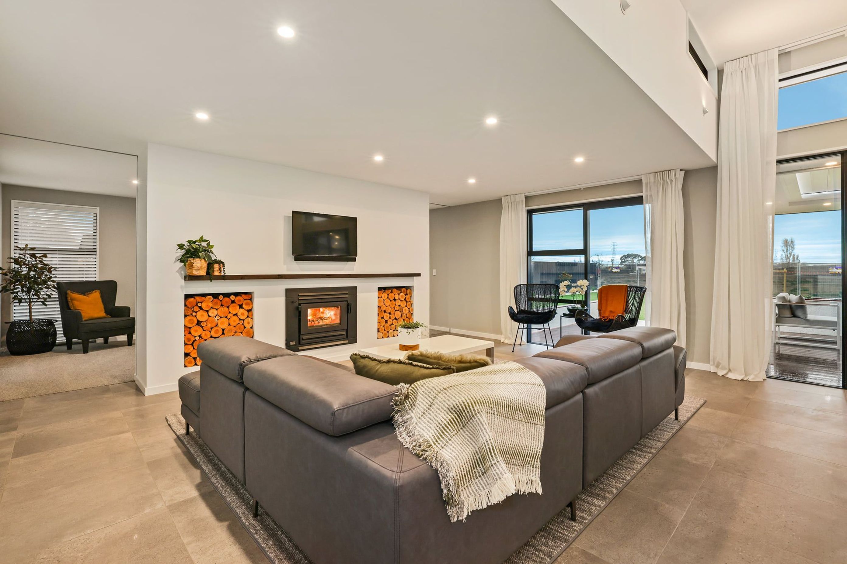 Supply and Install logfire   Photo Credit Homes by Parklane