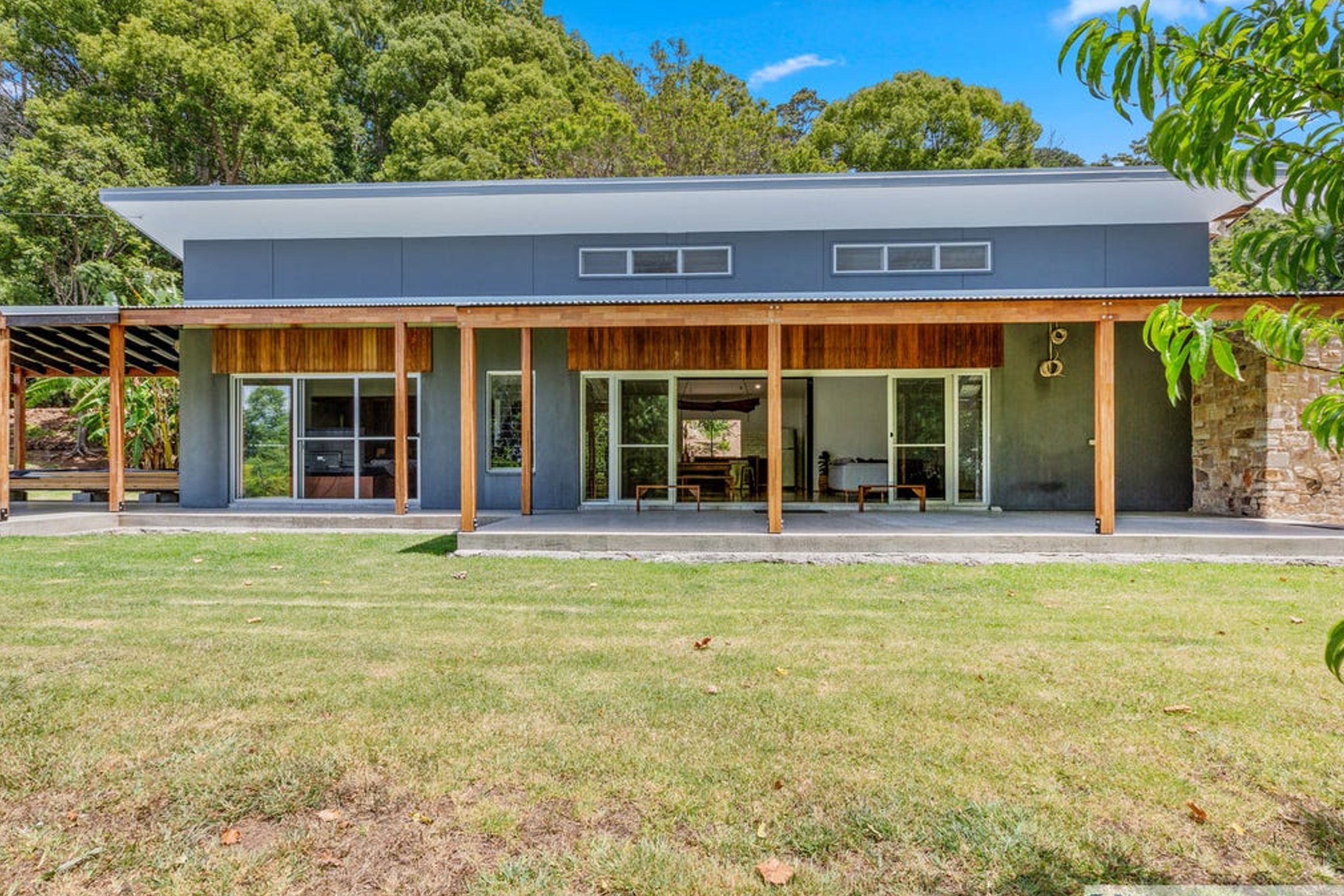 The existing dwelling's main façade is to be retained and inspire the new additions