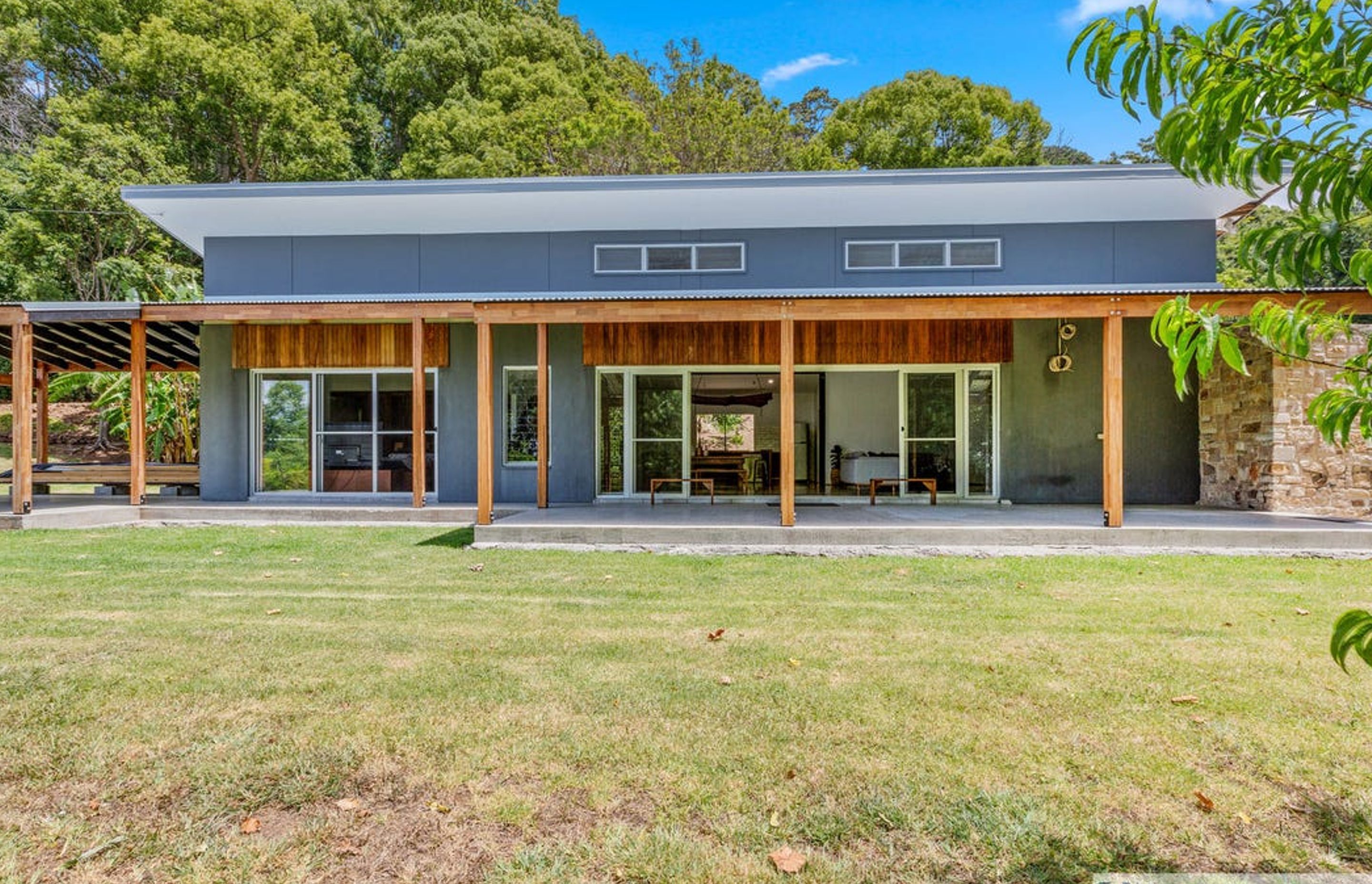 The existing dwelling's main façade is to be retained and inspire the new additions