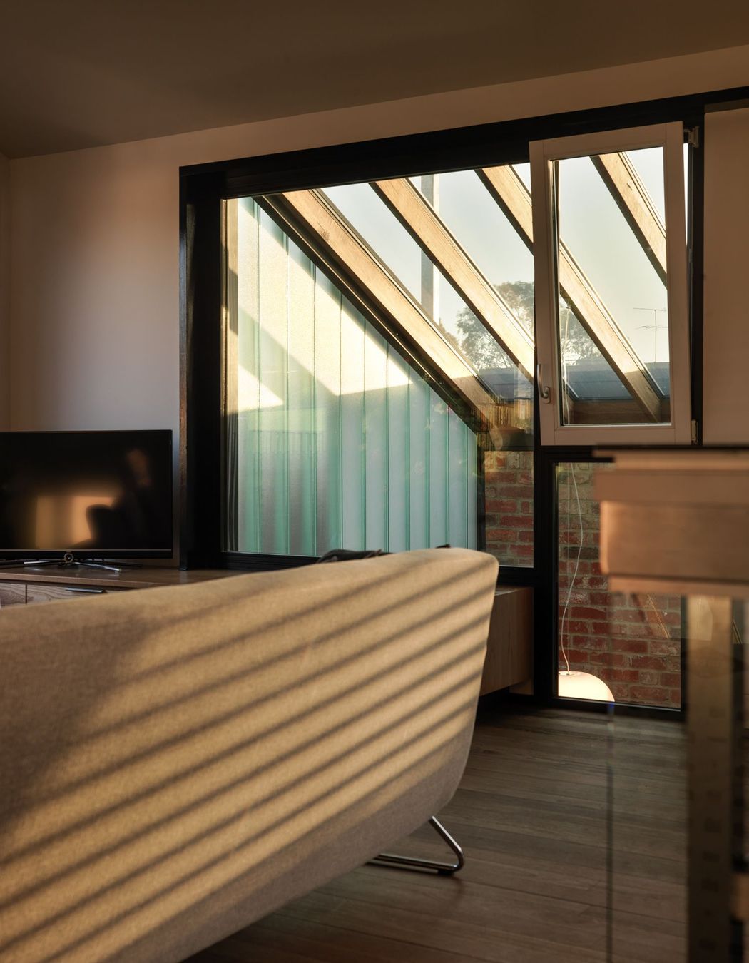 Light filled brick atrium