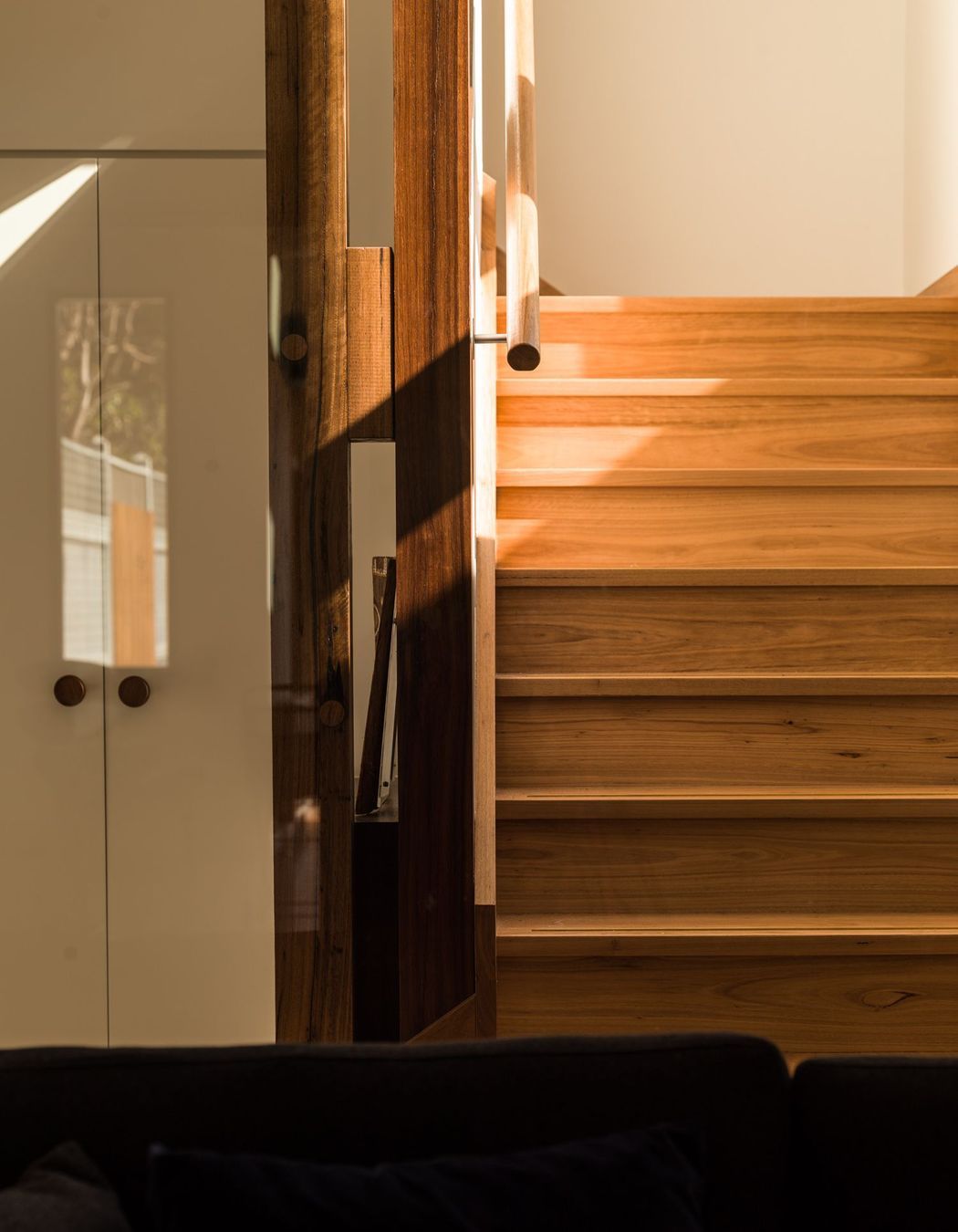 Timber joinery details for the central stair.