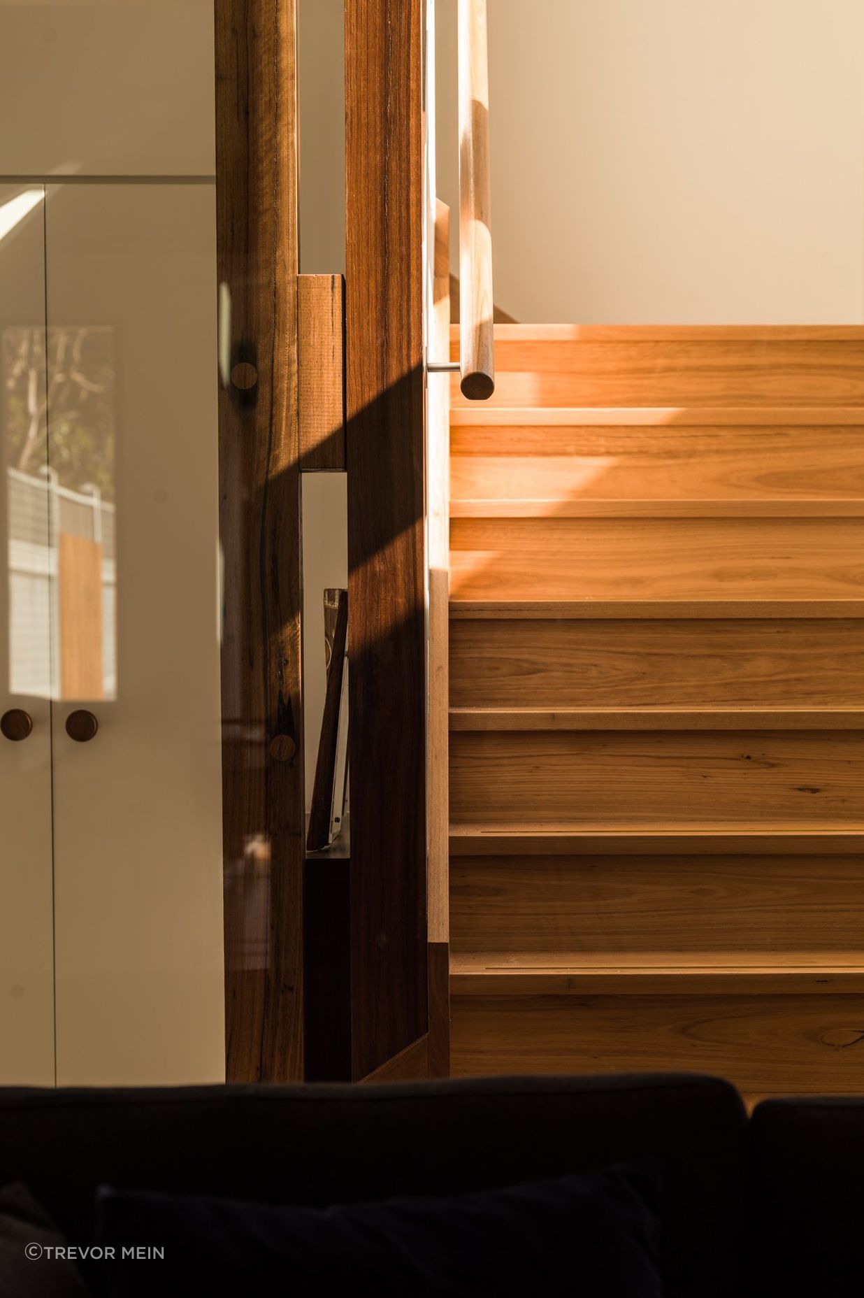 Timber joinery details for the central stair.
